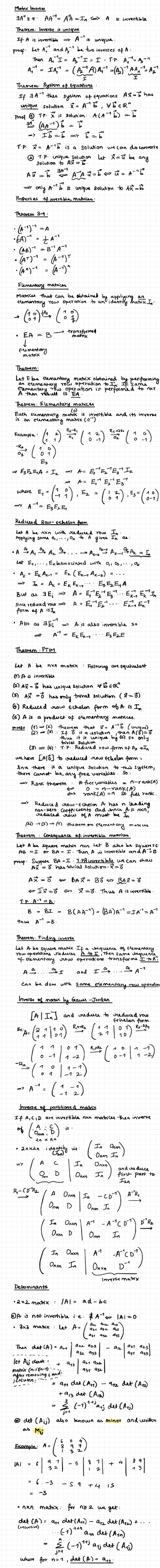 Matrix Algebra (econometrics) - FEB21019X - EUR - Studeersnel