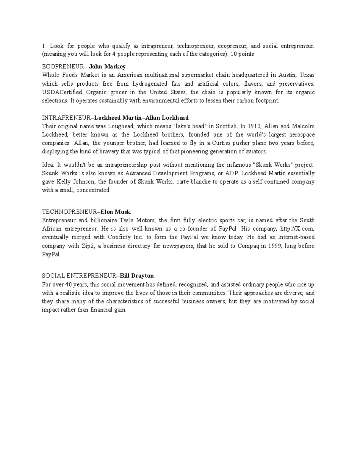 Gentrep MOD3EVAL - Entrepreneurial Personalities & Insights - Studocu
