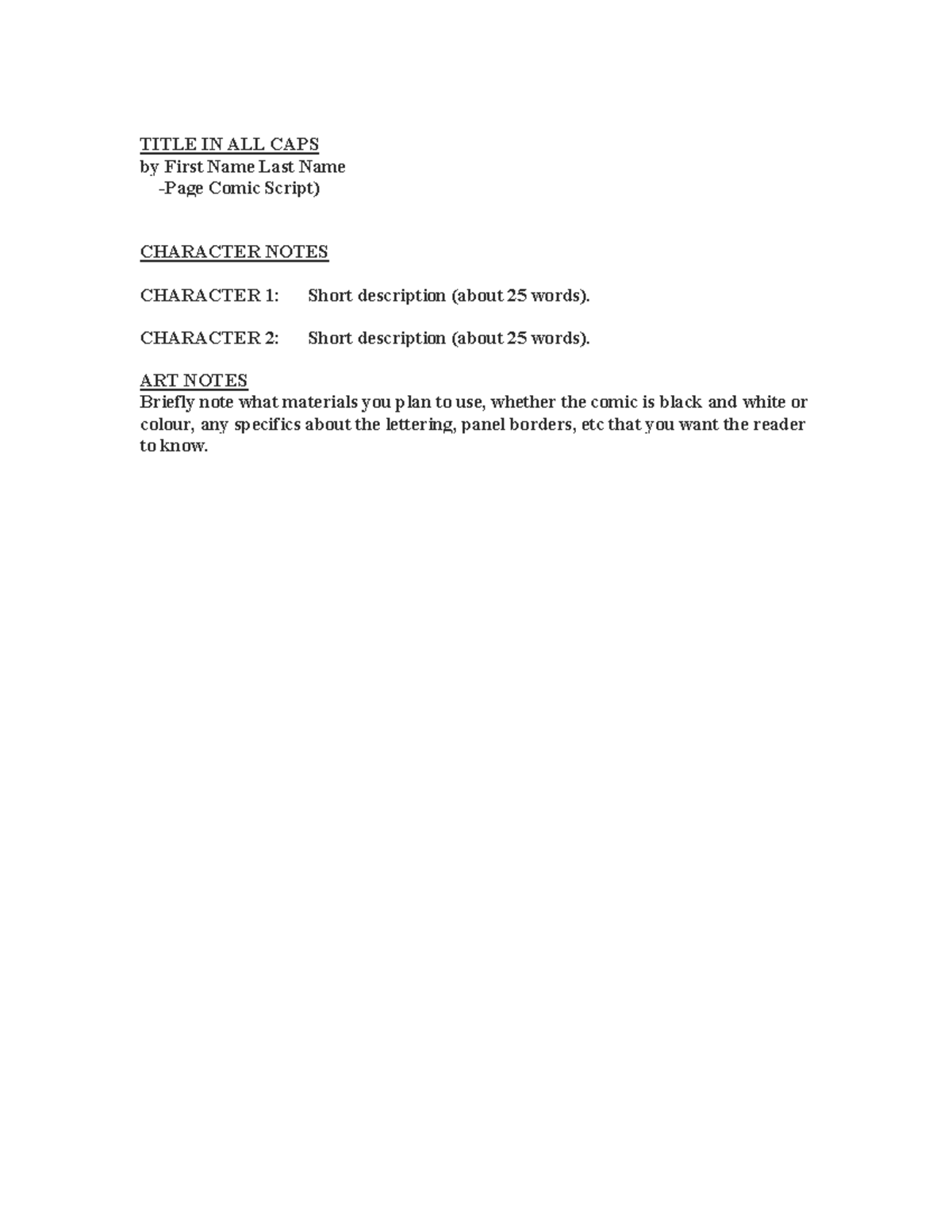 Script Template CRWR 2018 - TITLE IN ALL CAPS by First Name Last Name ...