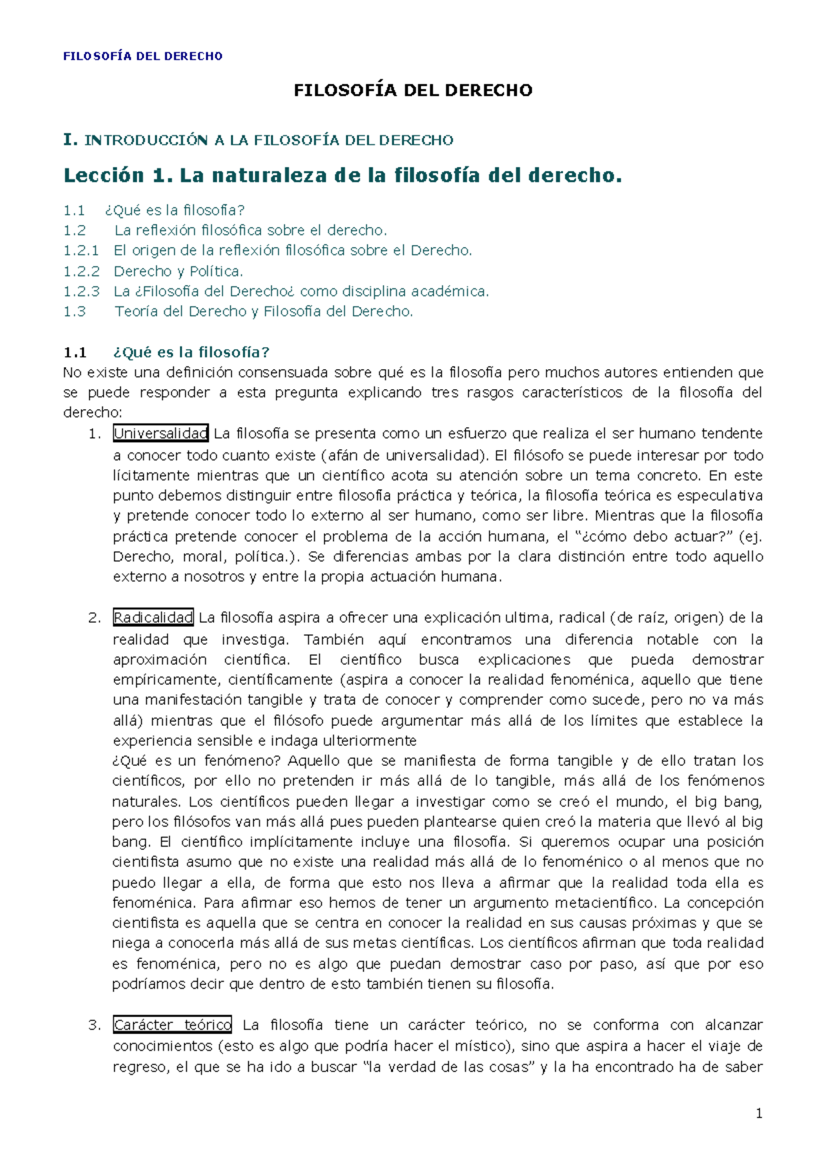 Filosofía del Derecho: Apuntes Esenciales para un 10 en el Examen - Document Preview