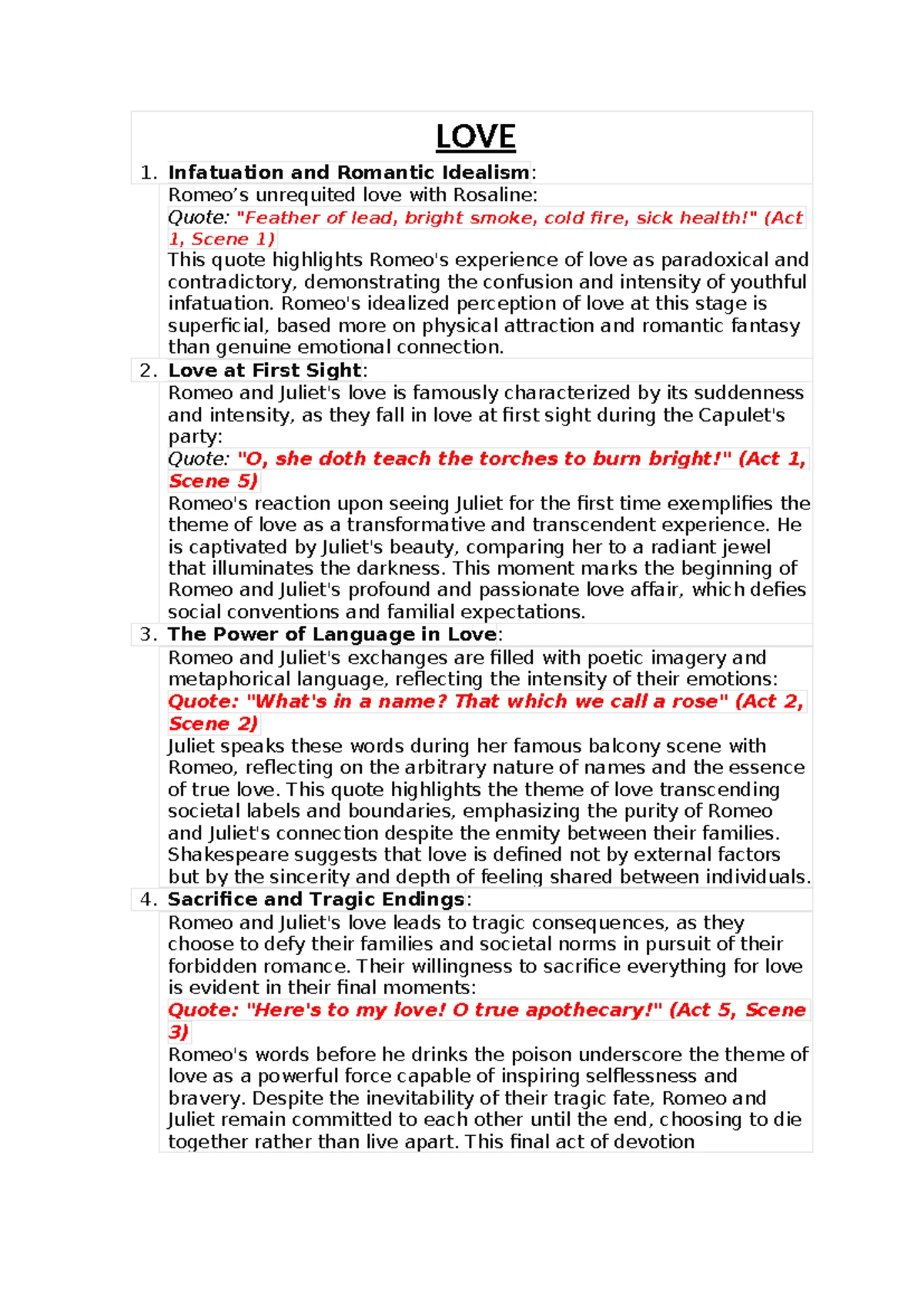 Gcse study guide analyzing themes and characters in romeo and juliet