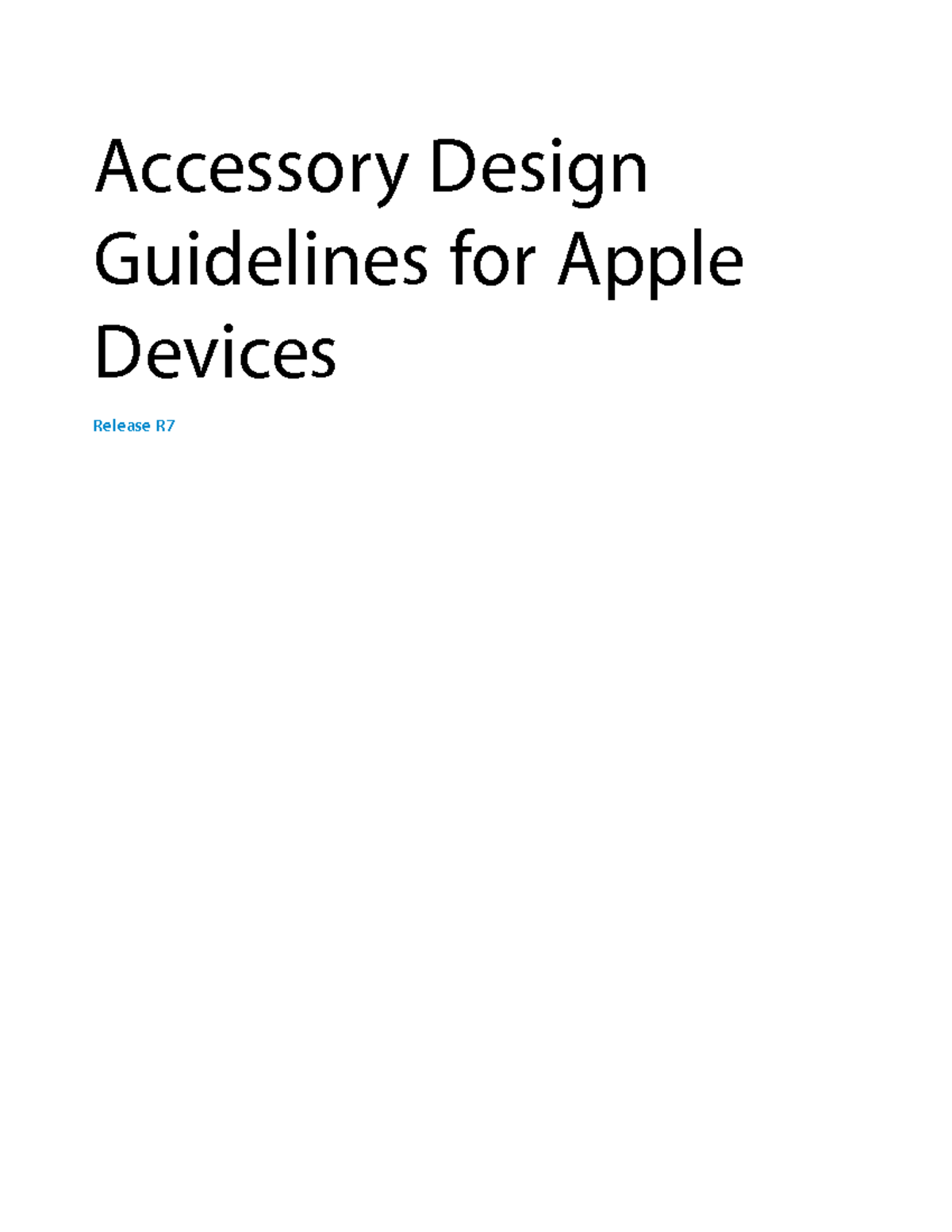 Accessory Design Guidelines for Apple Devices R7: Bluetooth Insights ...