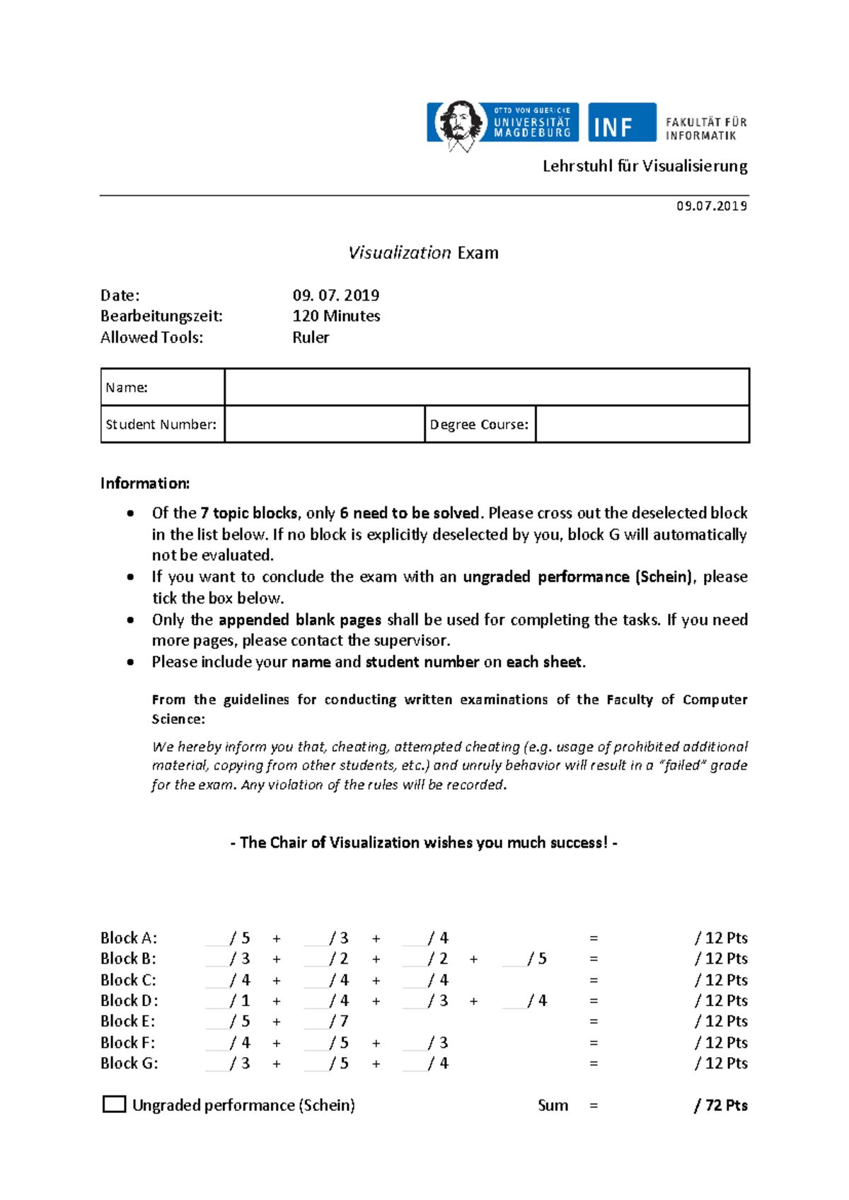 Visualization Exam - Exam Paper 2019 - Course Code: ABC - Studocu