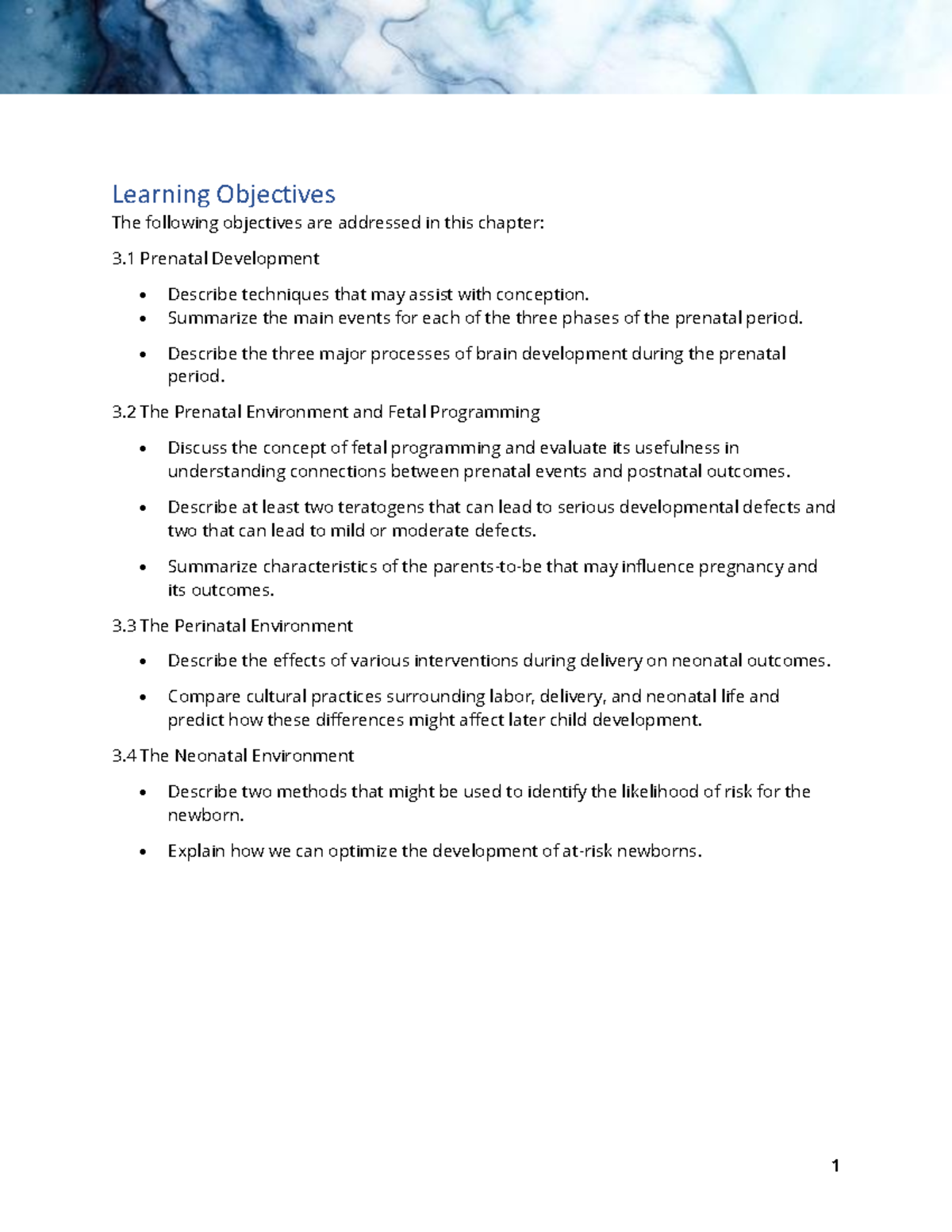 Chapter 3 Notes - Understanding Prenatal Development & Birth - Studocu