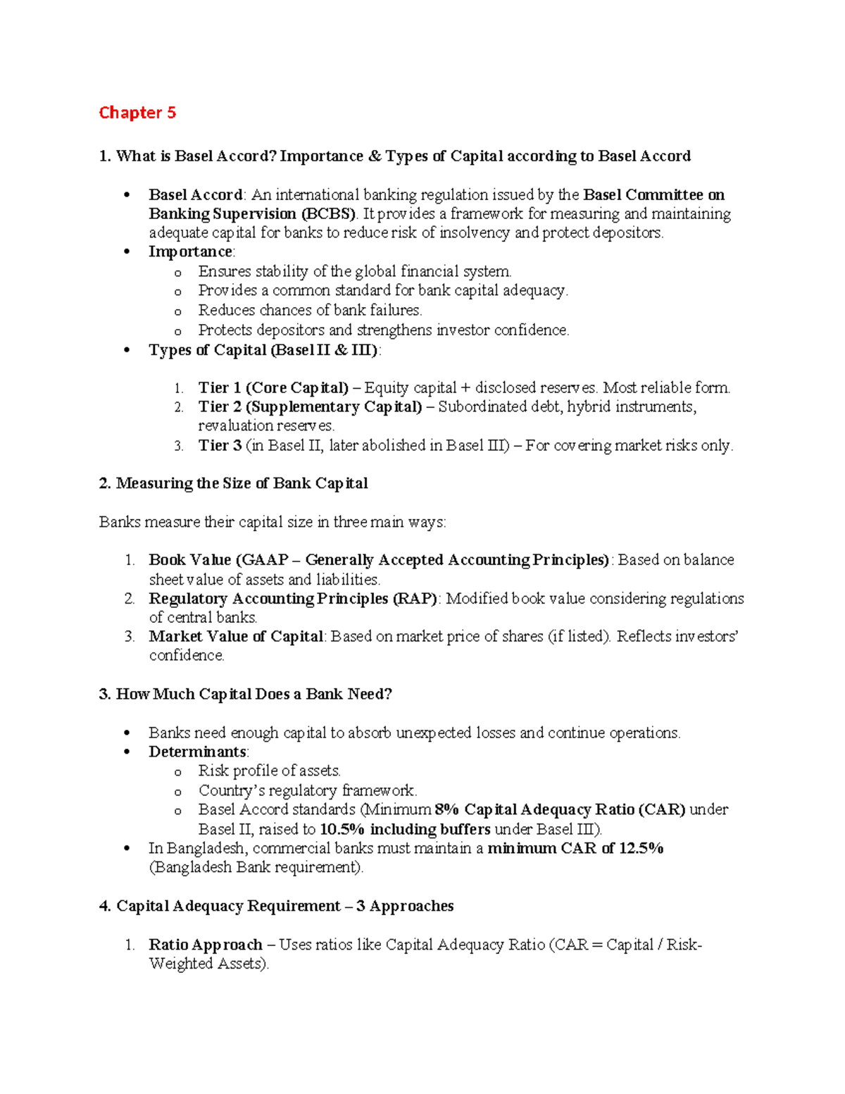 Chapter 5: Understanding the Basel Accord and Capital Requirements ...
