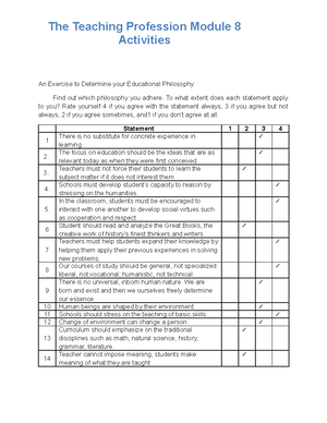 TTP module 7 - Facilitating Learner Centered-Teaching - PangSU - Studocu