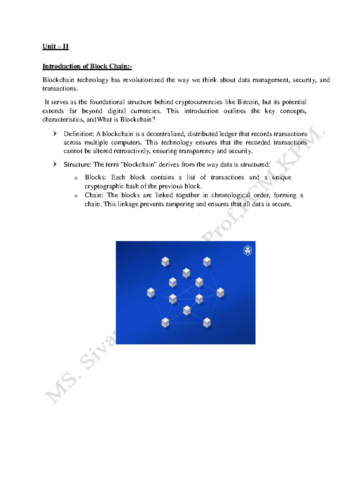 Unit II BCT: Comprehensive Notes on Blockchain Technology - Studocu