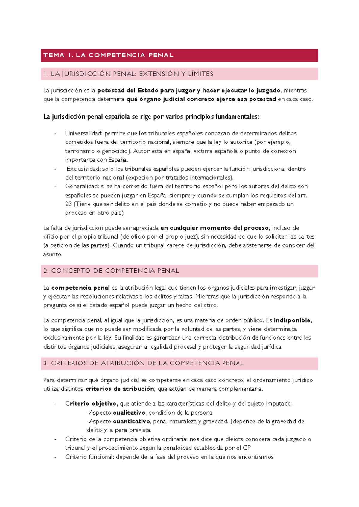 Derecho Procesal Penal (DPP 101): Jurisdicción y Competencia Penal ...