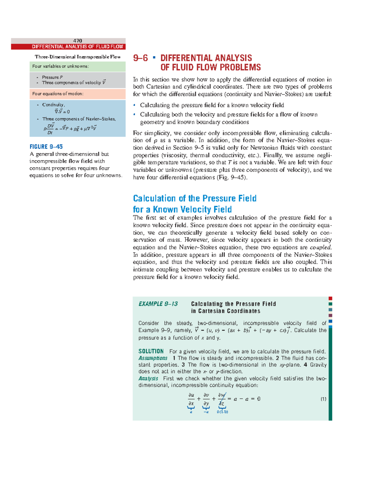 470 Differential Analysis of Incompressible Fluid Flow - Studocu