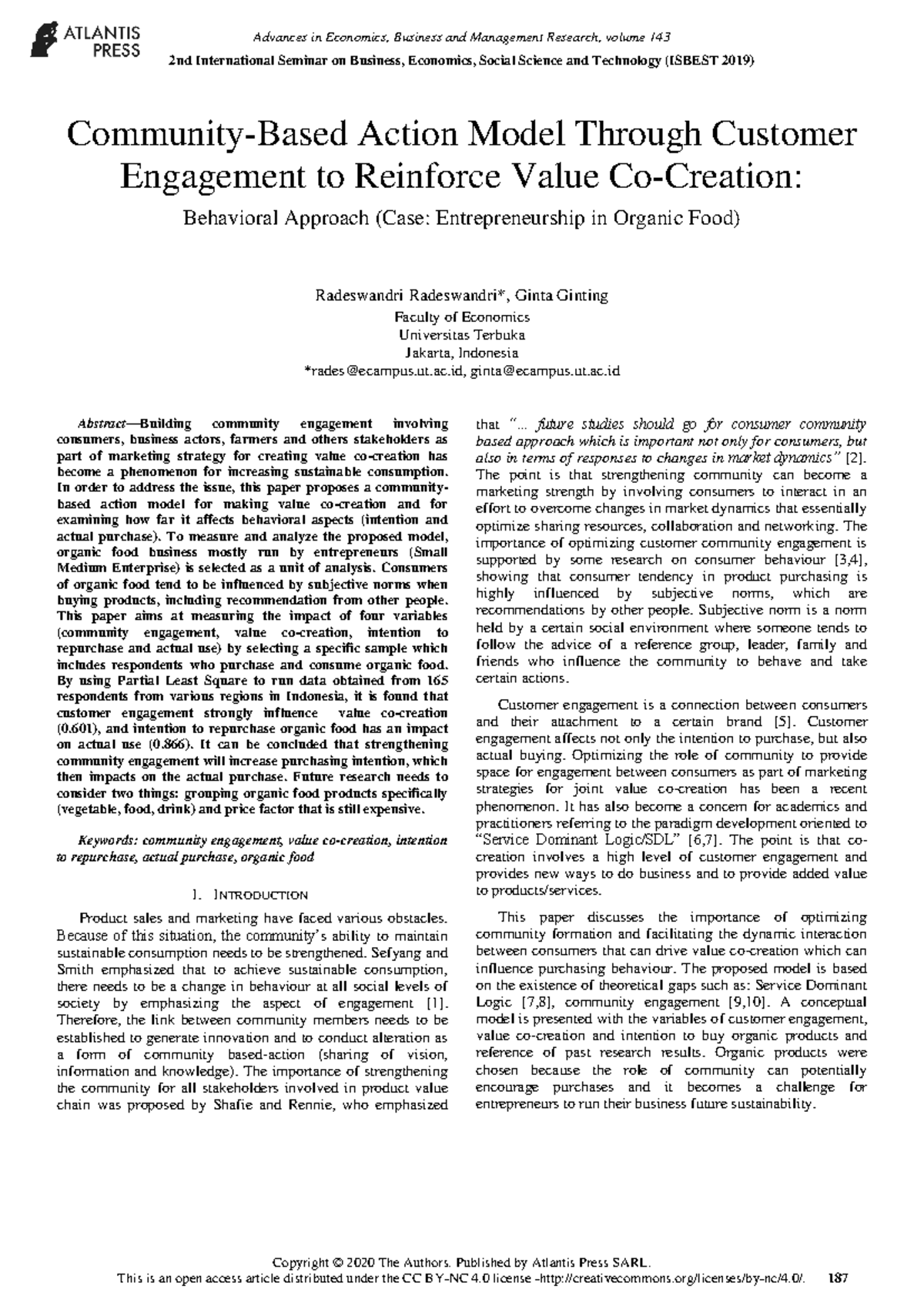 125940883 - 5555 - Community-Based Action Model Through Customer ...