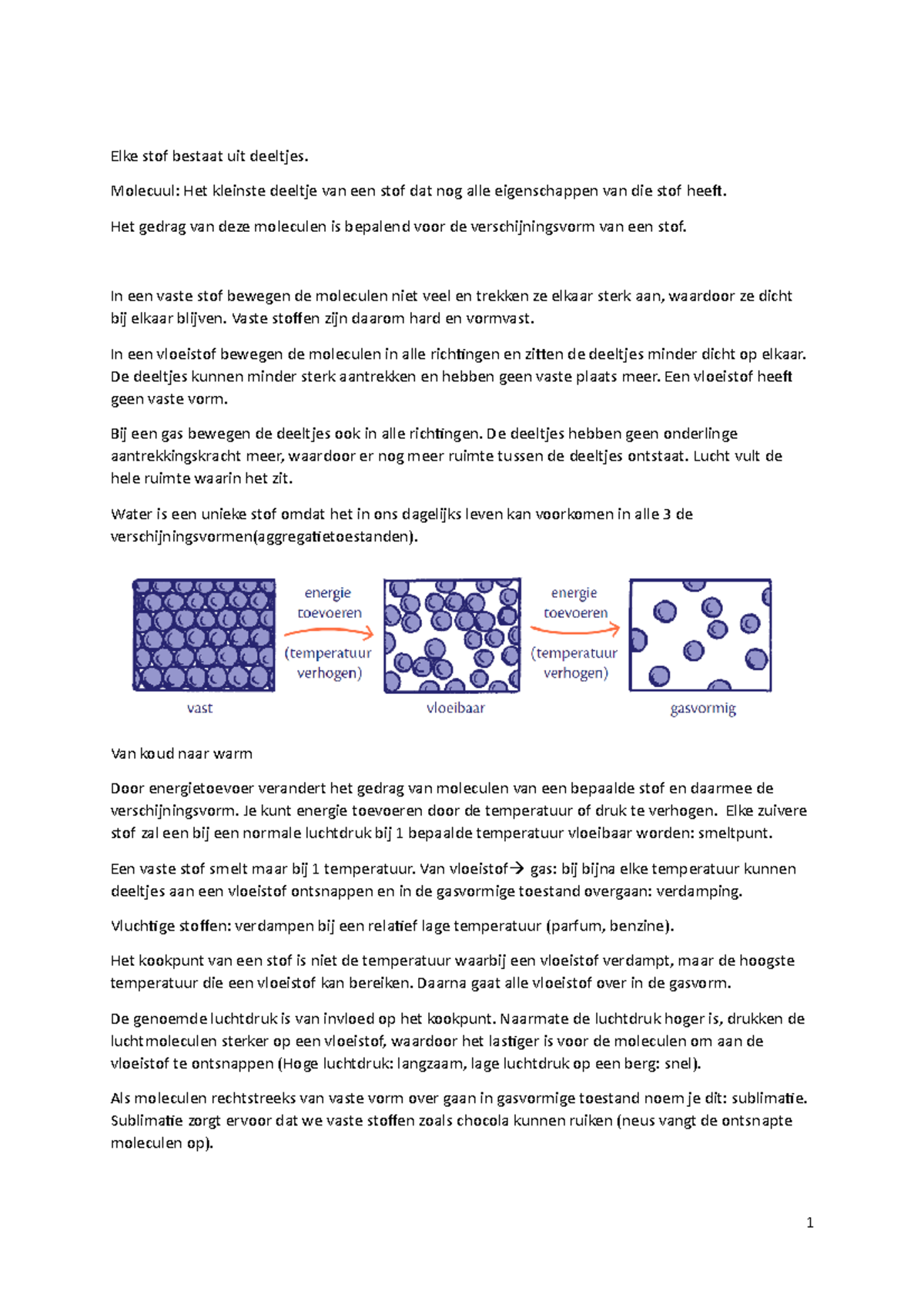 Natuur Samenvatting - Krachten en Eigenschappen van Stoffen - Studeersnel