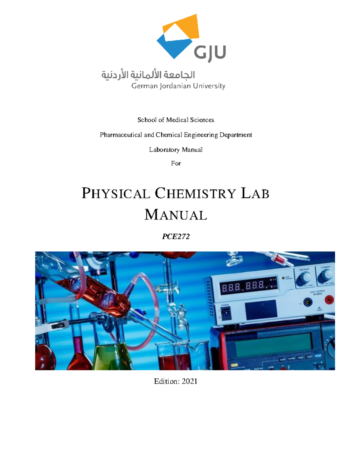 Physical Chemistry Lab Manual 2021 - School of Medical Sciences - Studocu