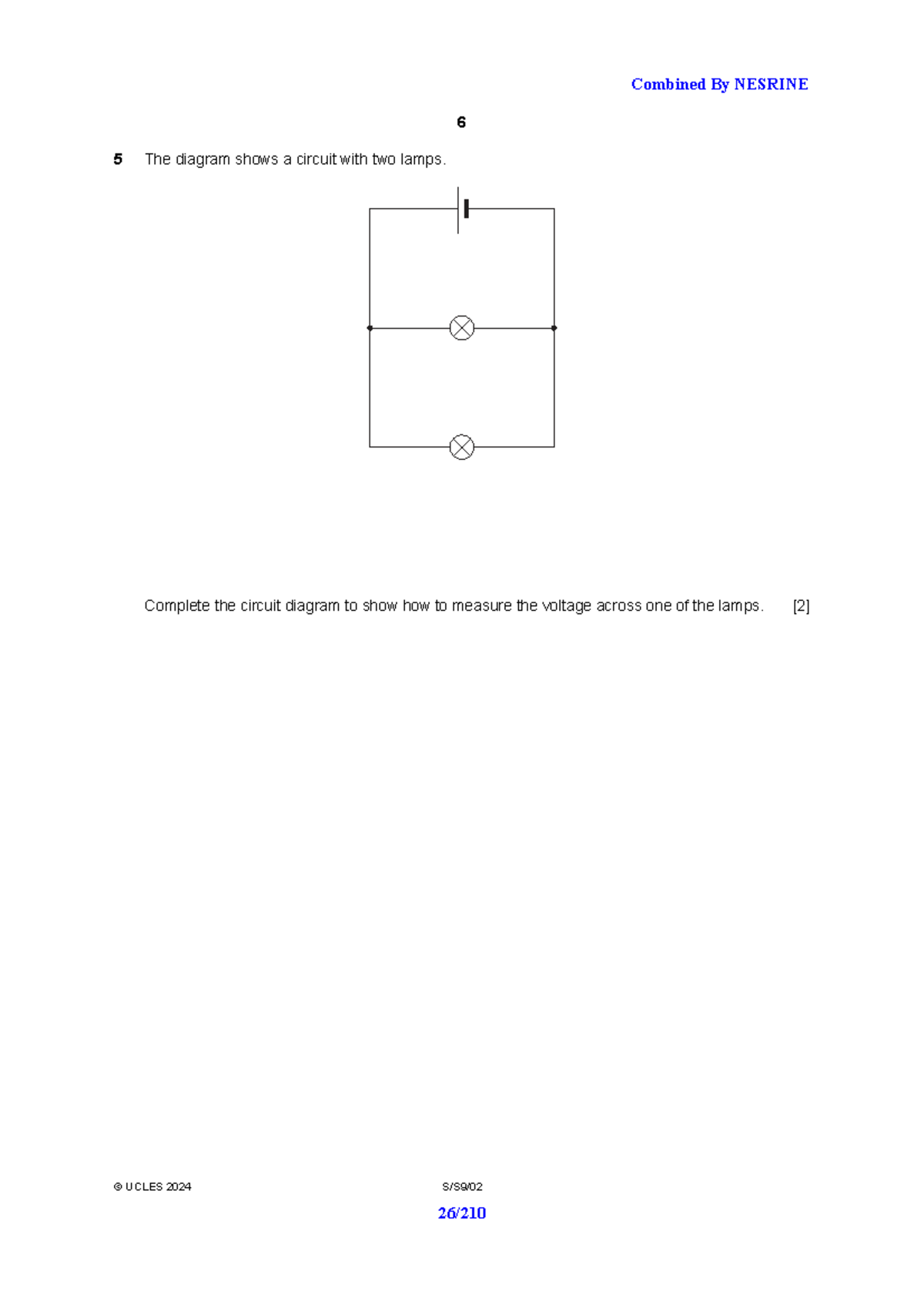 Combined NESRINE 6 5 Electricity Circuit Analysis and Measurements ...