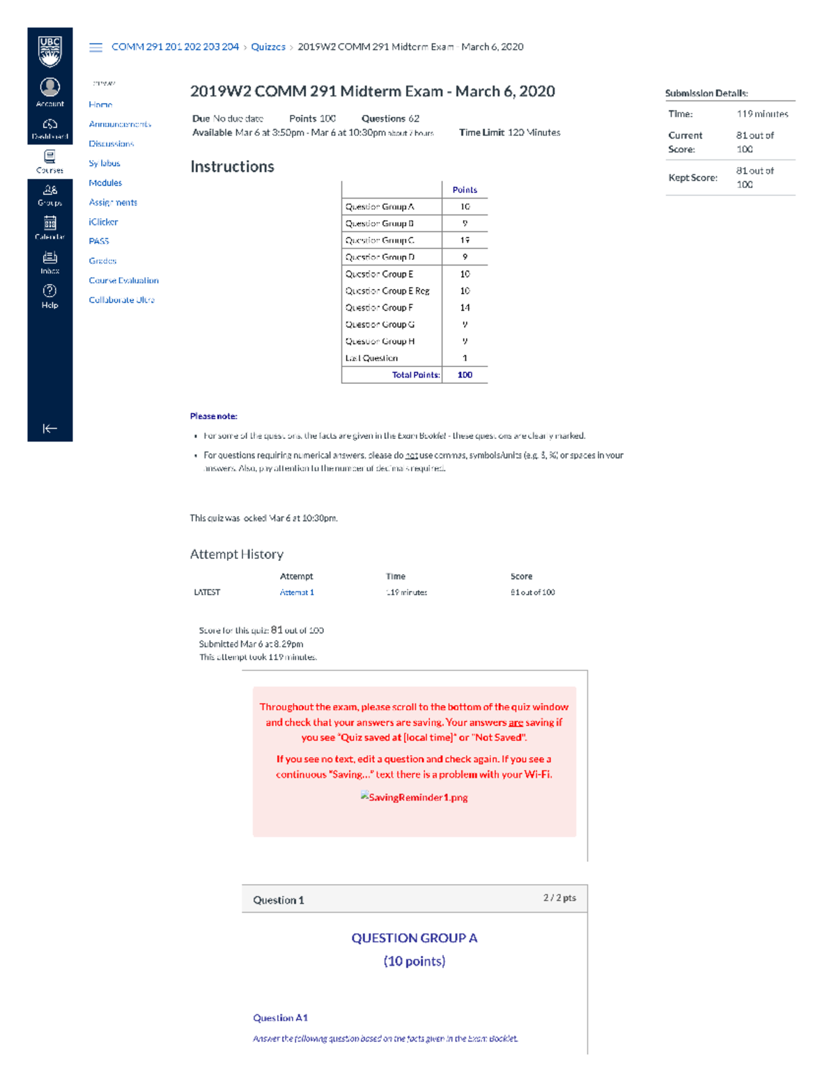Midterm exam - wwwww - COMM 291 - Studocu