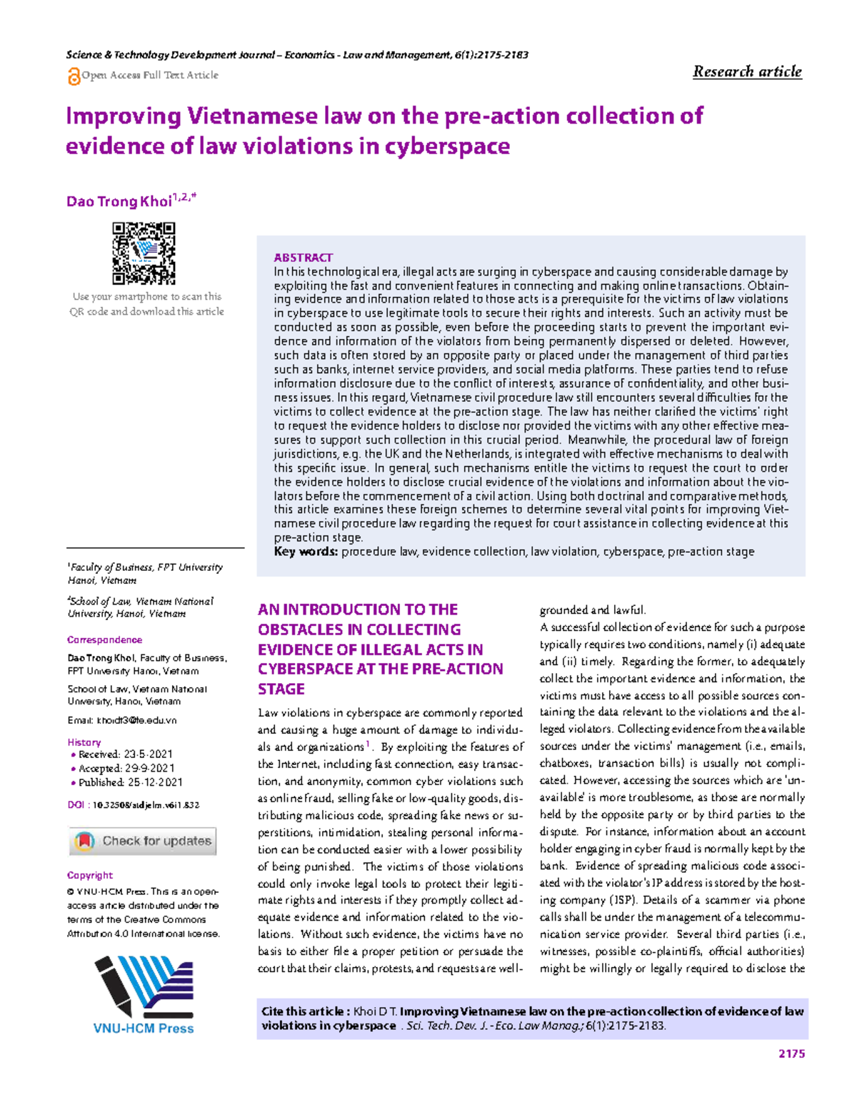 Evidence in Cyberspace: A Comparative Study of Legal Mechanisms - Studocu