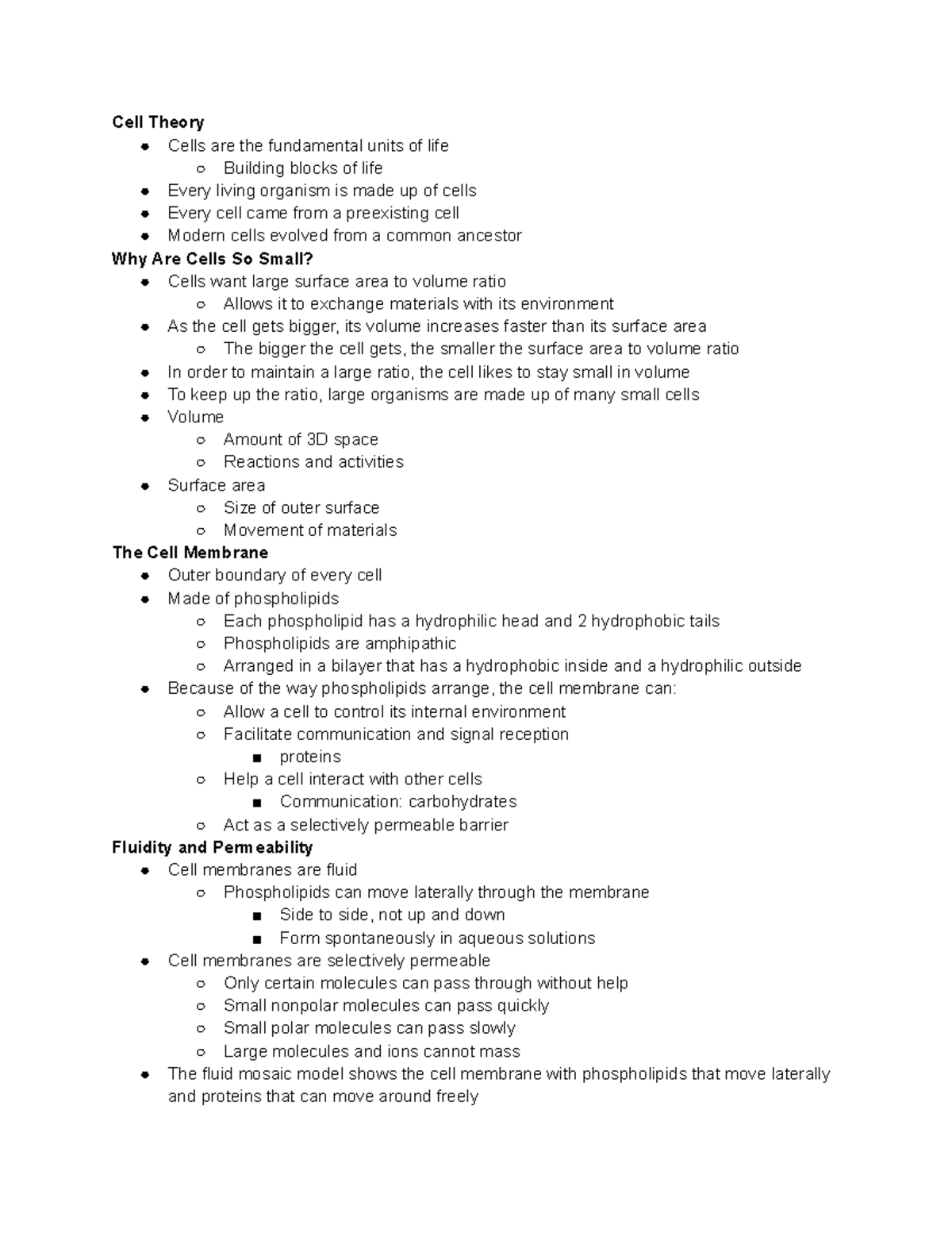 BIO 0150 Exam 2 Review: Understanding Cell Structure & Function - Studocu