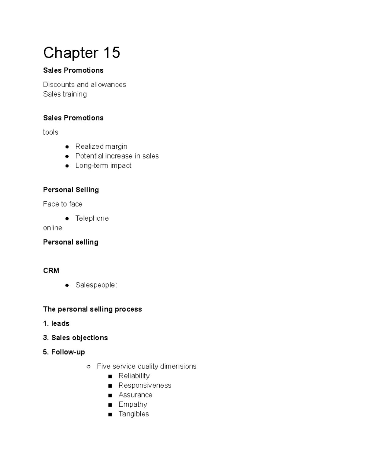 Chapter 15 - mkting - Chapter 15 Sales Promotions Discounts and ...