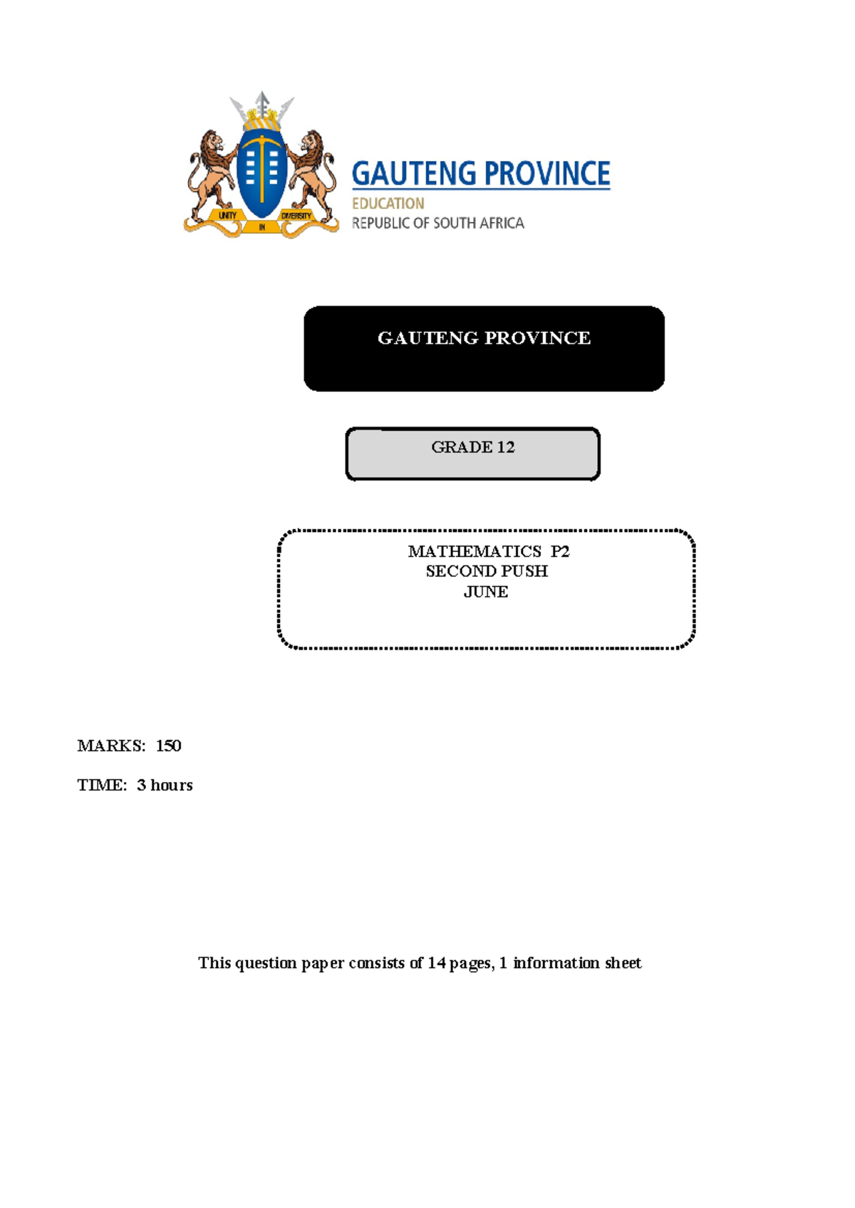 mathematics-p2-grade-12-june-exam-question-paper-studocu