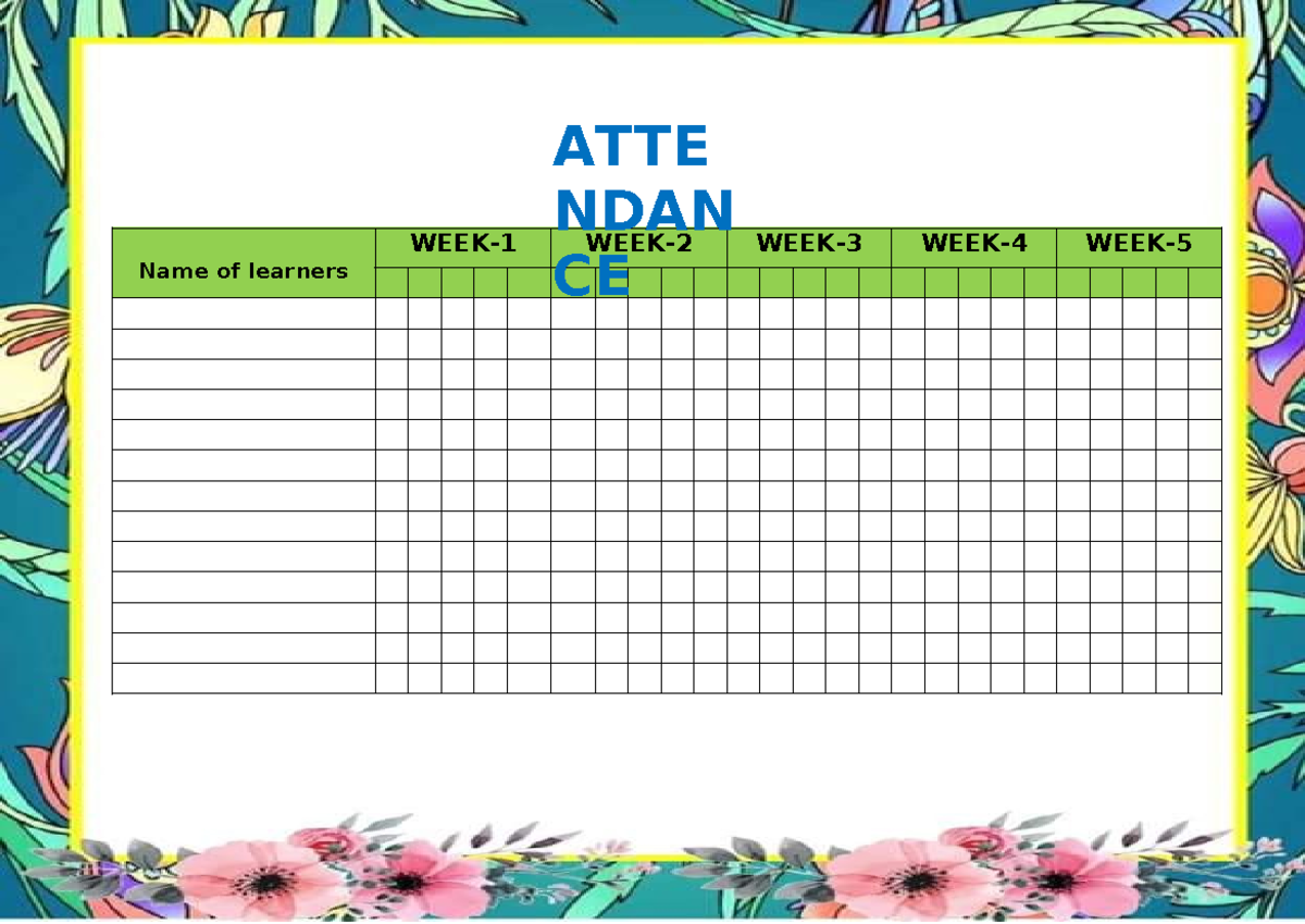 Aral Progress Monitoring: Learner Check-In Cards - Studocu