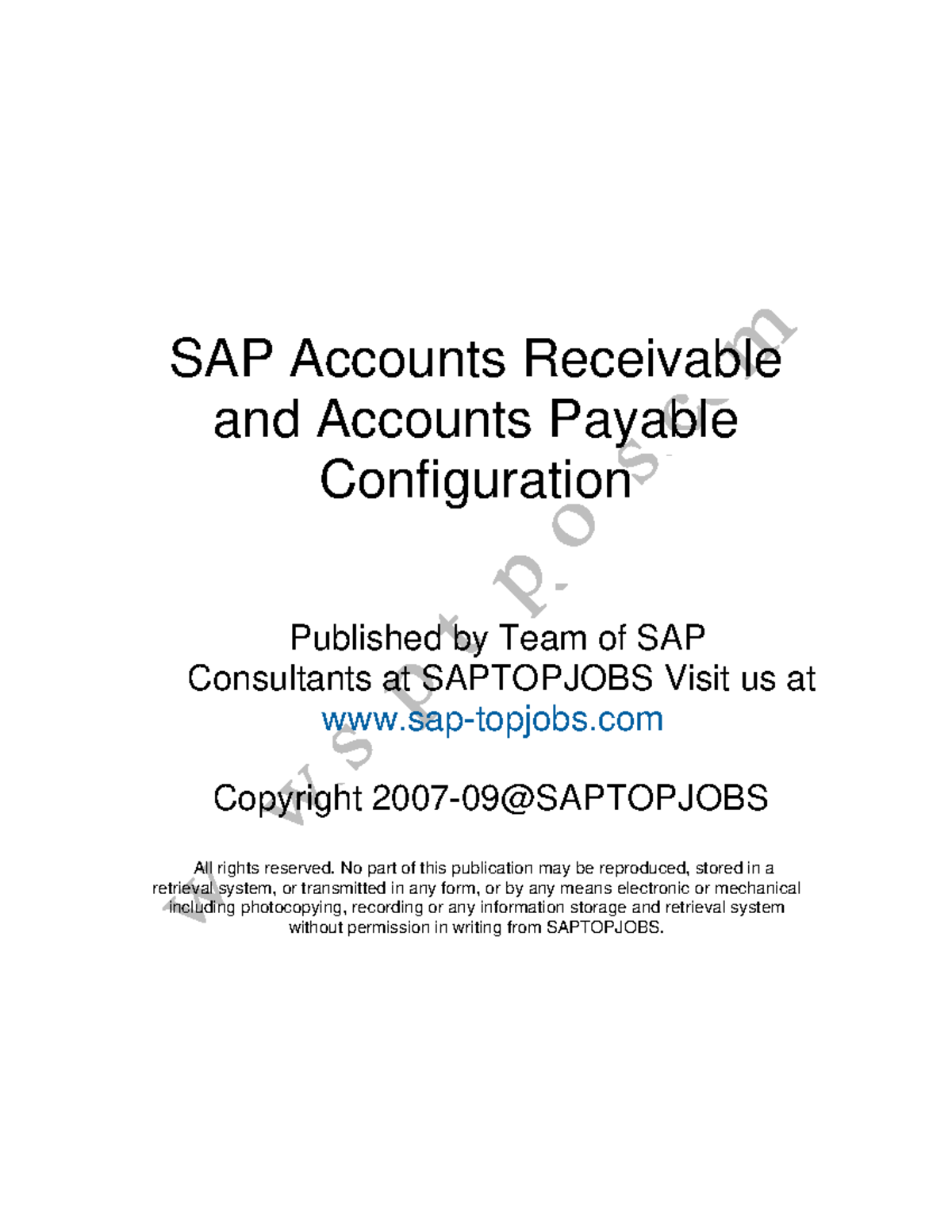 FIAPR Configuration: Accounts Receivable & Payable Notes - Studocu