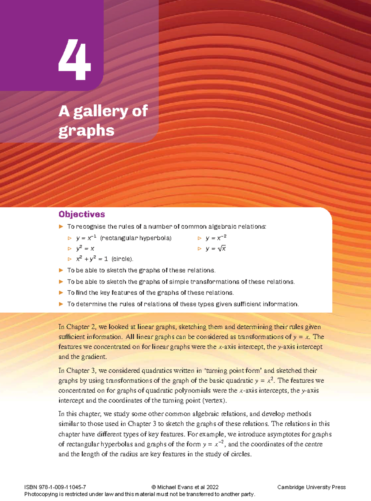 11MMET T00 Textbook: Chapter 4 - A Gallery of Graphs - Studocu