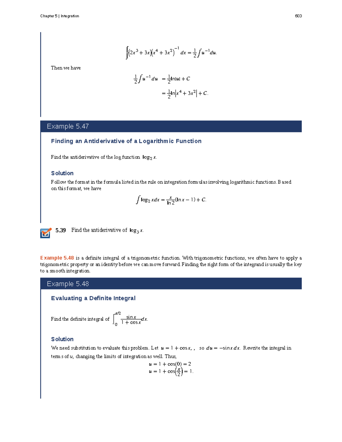 Chapter 5: Integration Techniques - Calculus Volume 1 (Part 306) - Studocu