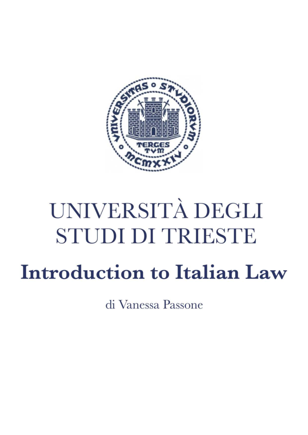 Private Law Essentials: Italian Law Overview and Key Concepts - Document Preview