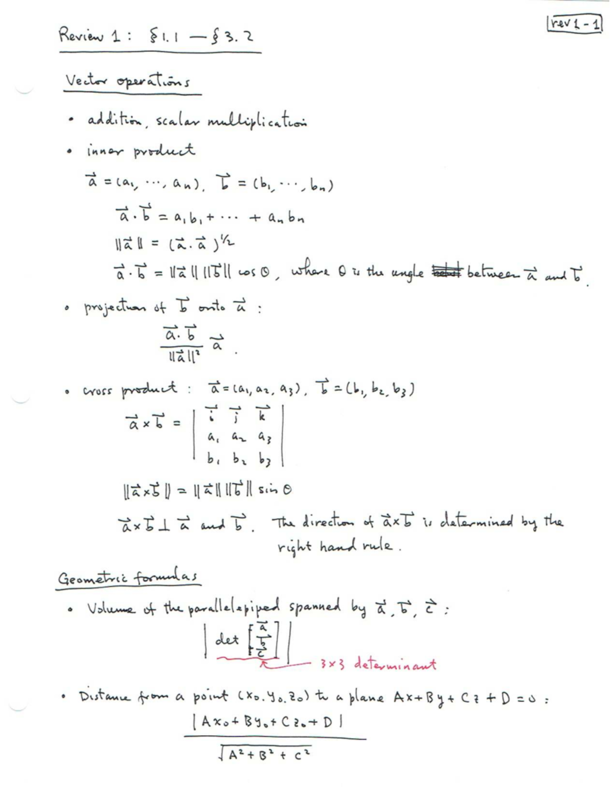 Final Exam Study Guide for ABC123: Vector Operations & Functions - Studocu