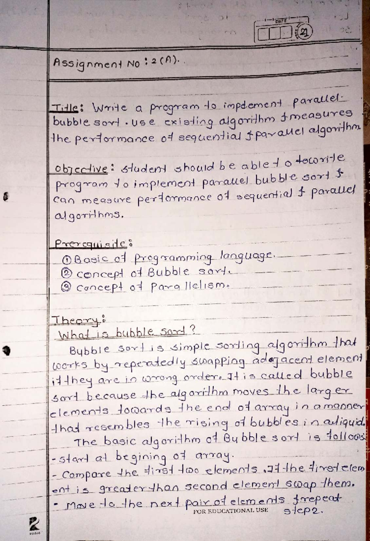 HPC 2A - 2nd Practical Report on Bubble Performance Analysis - Studocu