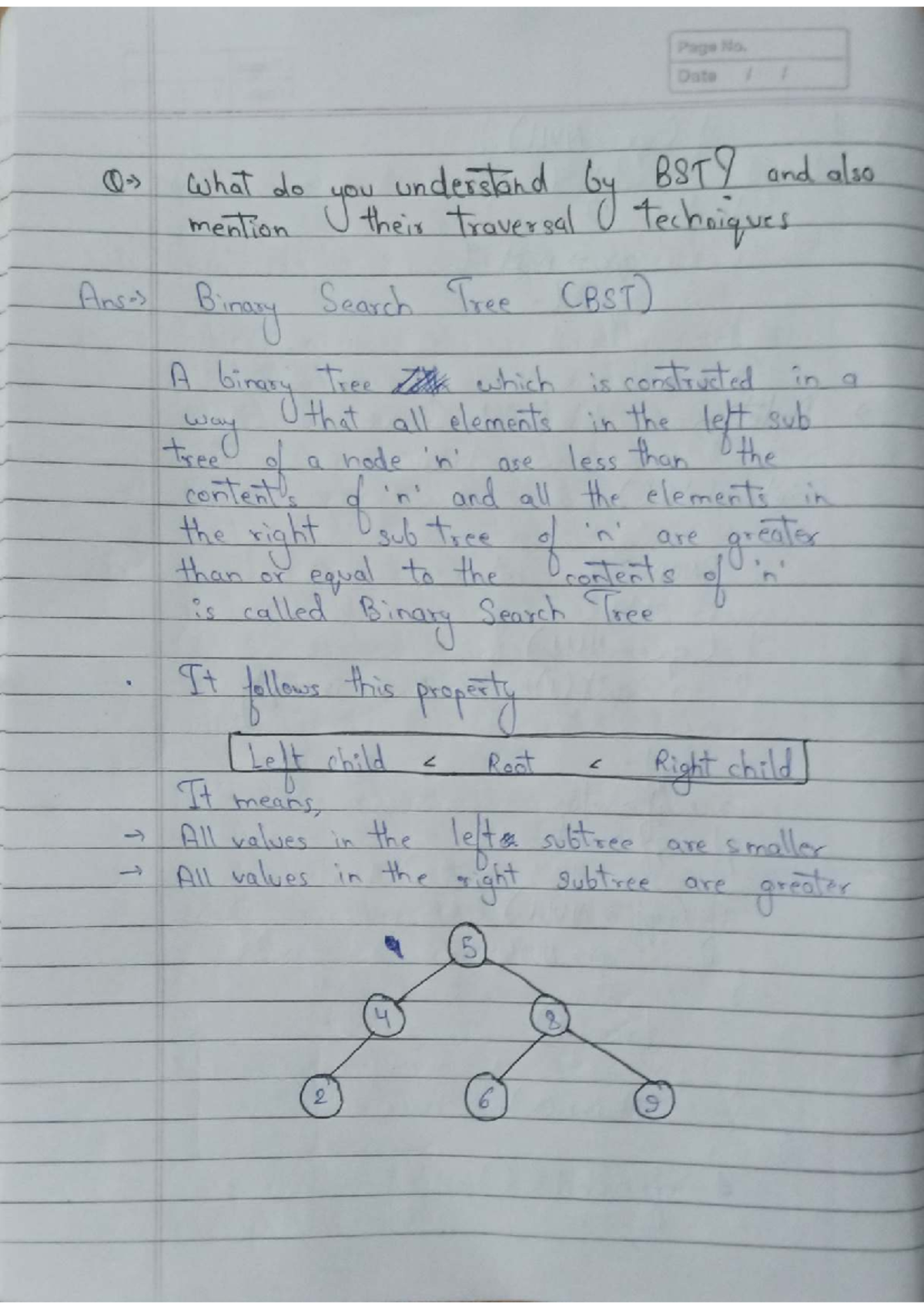 Data Structures Ii Binary Search Trees Traversals And Tree Types