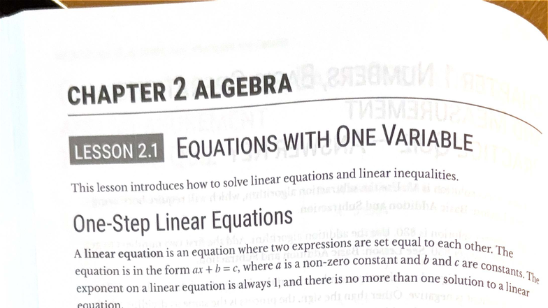HESI A2 Algebra: Chapter 2 - Equations & Inequalities - Studocu