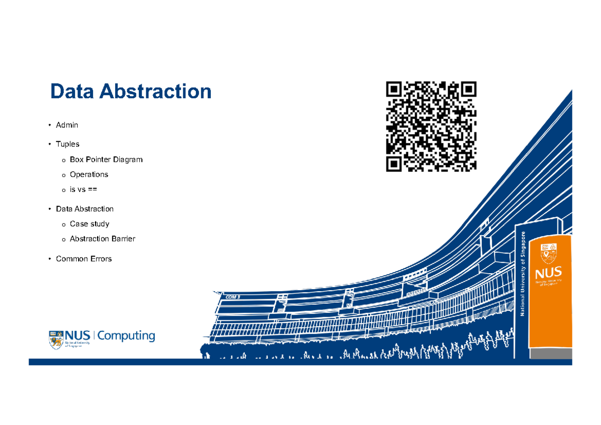 AY 2025/2026 Sem 2 Midterm Study Notes: Data Abstraction & Tuples - Studocu