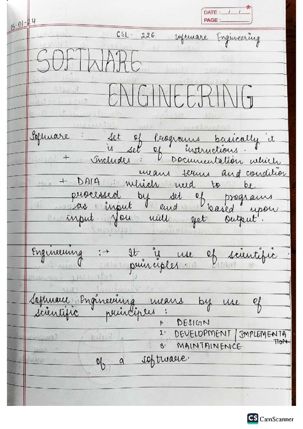 Software Engineering (CS 113ANF2) Overview and Key Concepts - Studocu