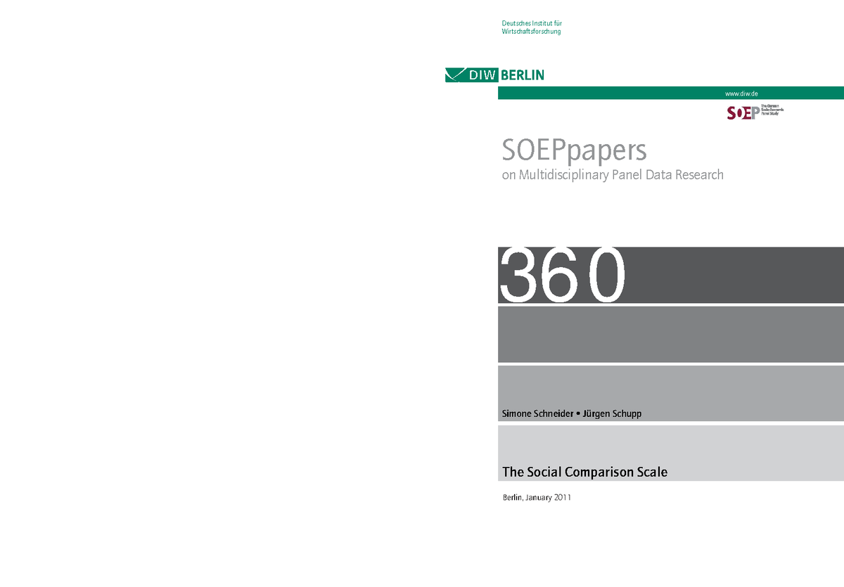 SOEP II: Validity and Shortening of the INCOM Scale for Social ...