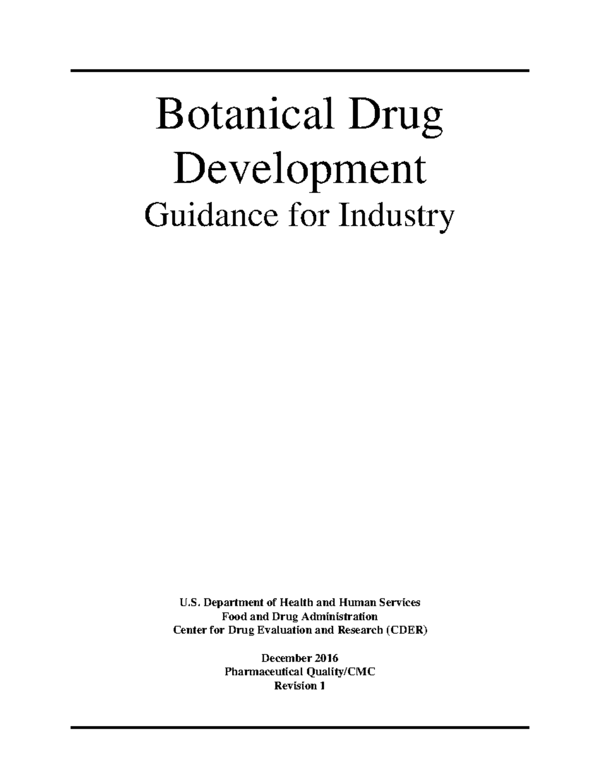 Picture Idea: Botanical Drug Development Guidance For Industry Cder