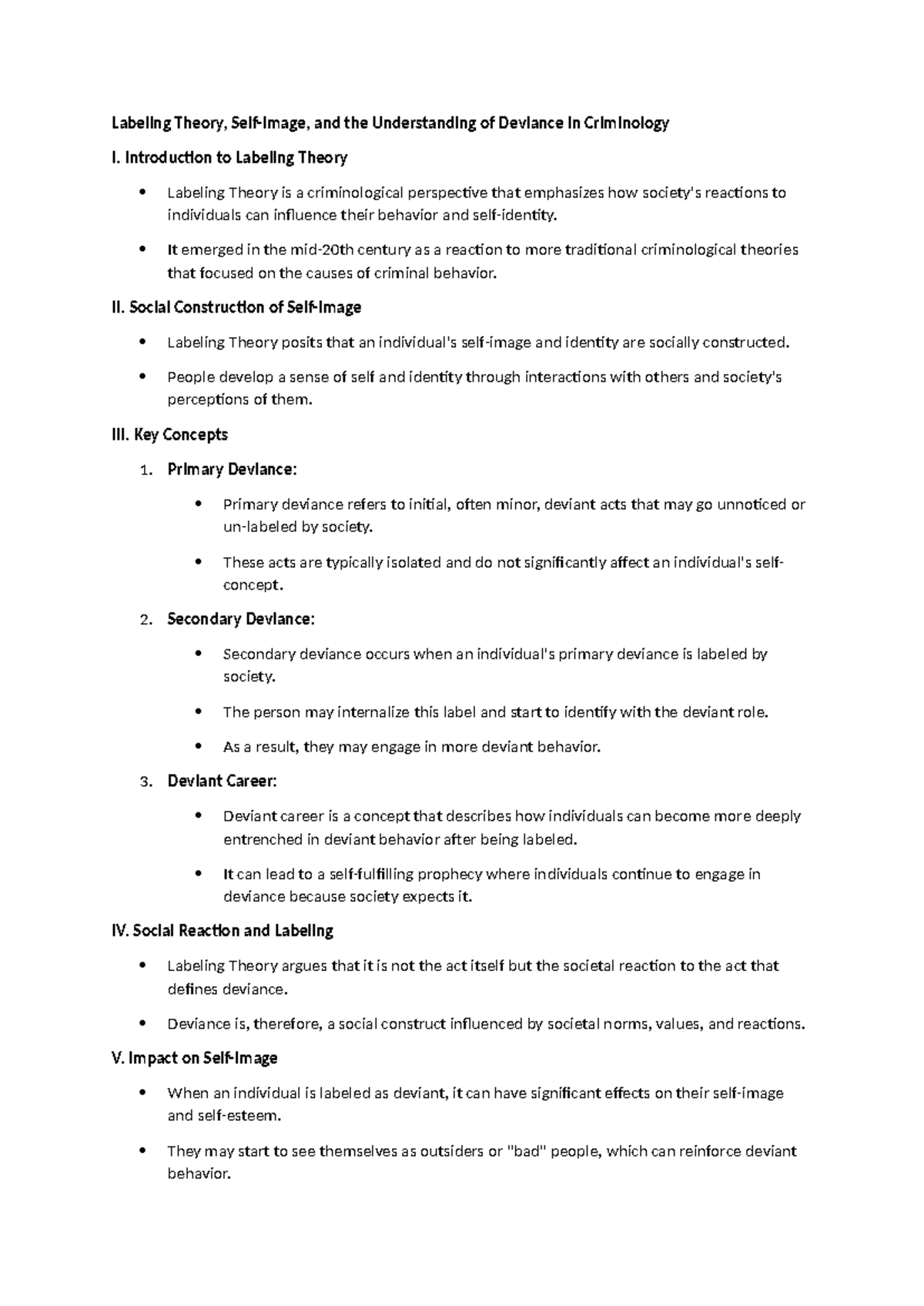 Labelling Theory in Criminology: Key Concepts & Impacts on Self-Image ...