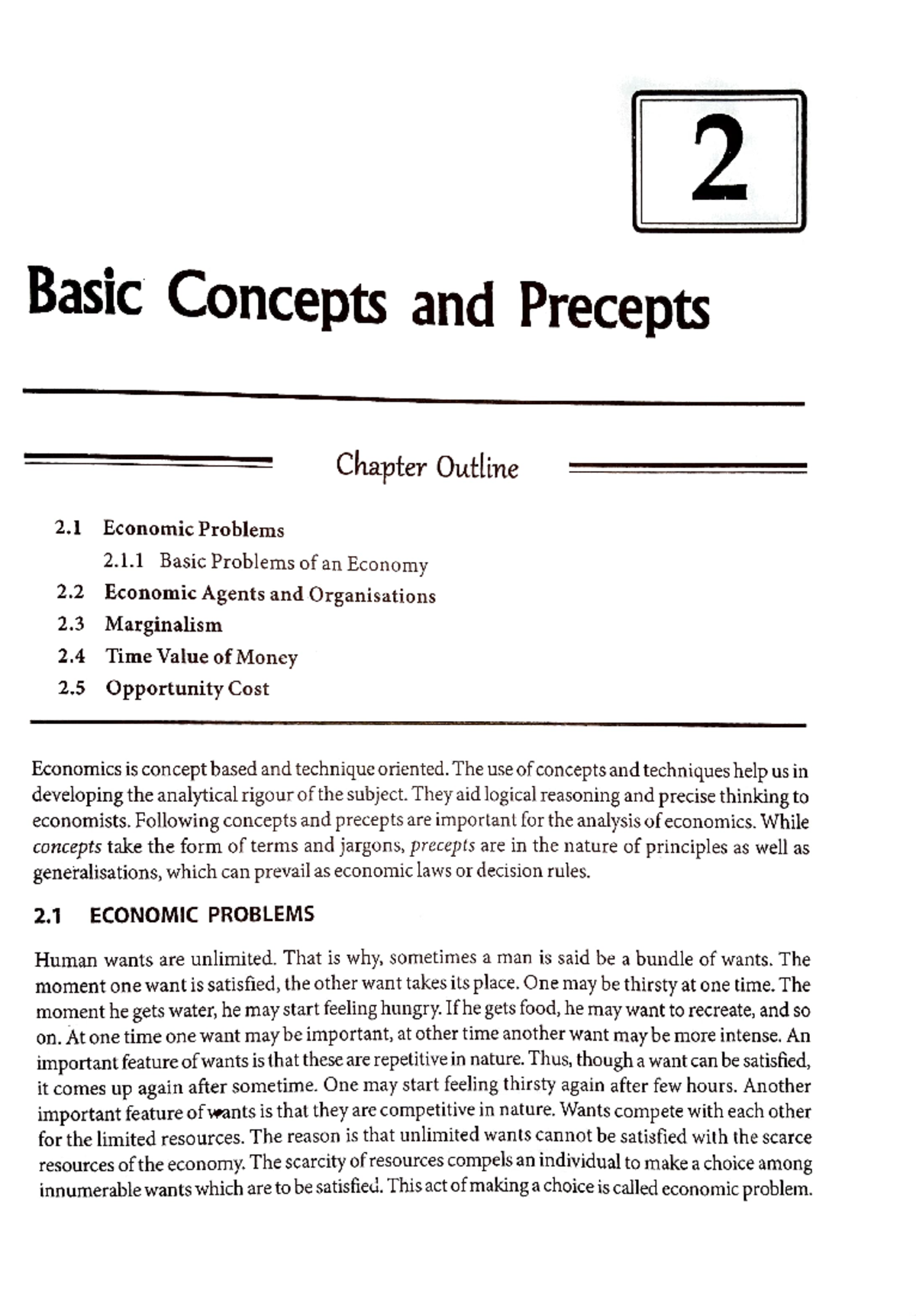 Chapter 2: Key Economic Concepts and Principles in Economics - Studocu