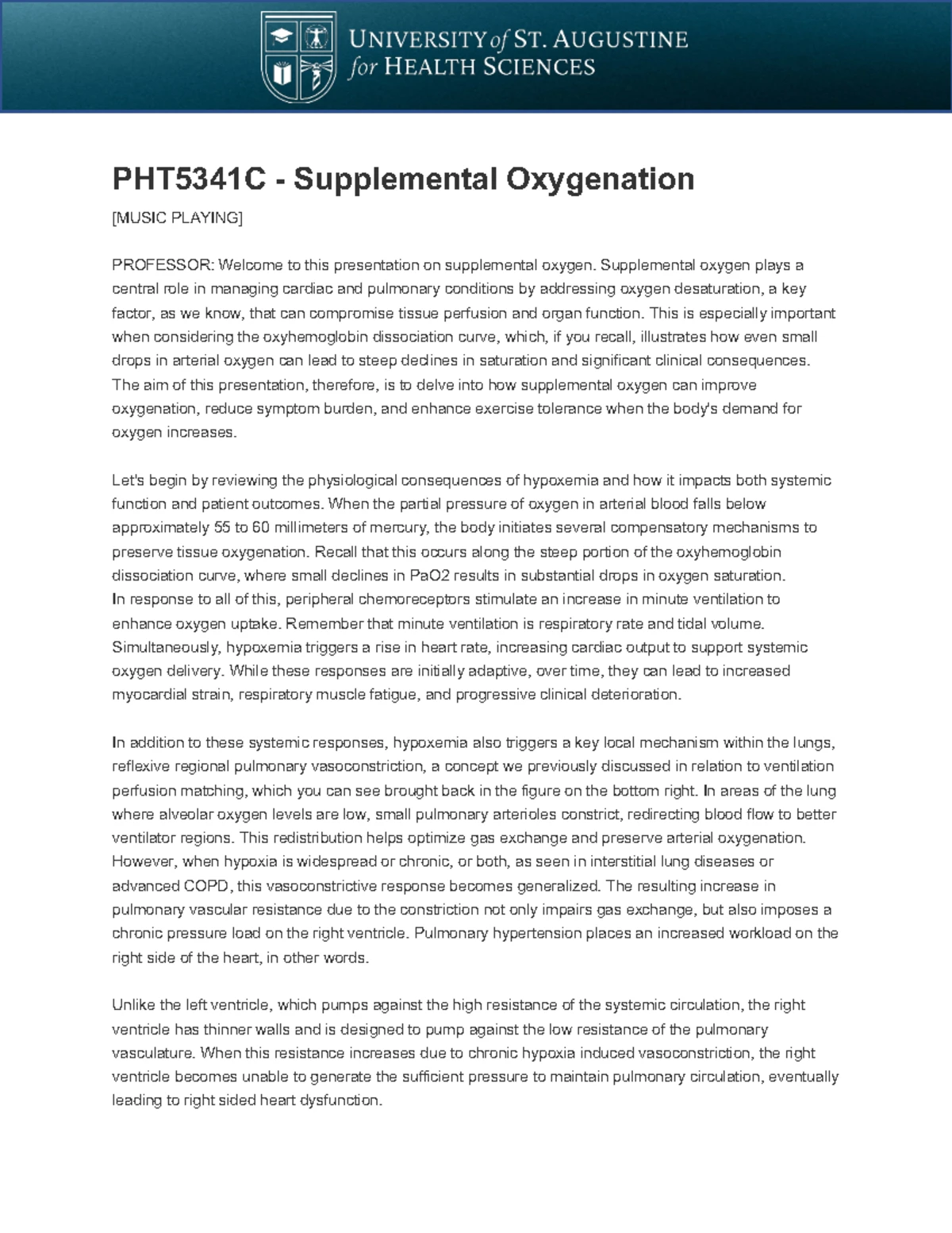 Comprehensive Guide to Supplemental Oxygenation in Clinical Practice ...
