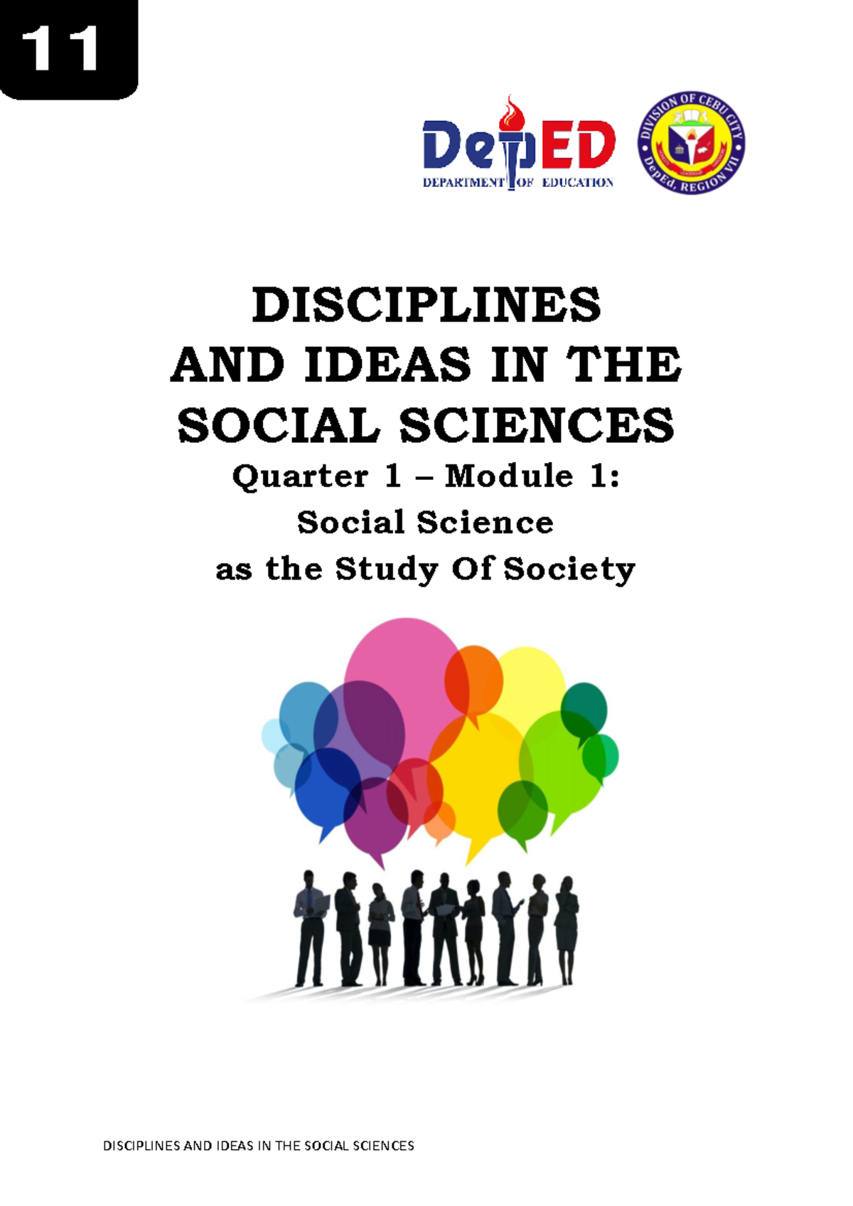 Q1 Module 1: Exploring Disciplines & Ideas in Social Sciences - Studocu
