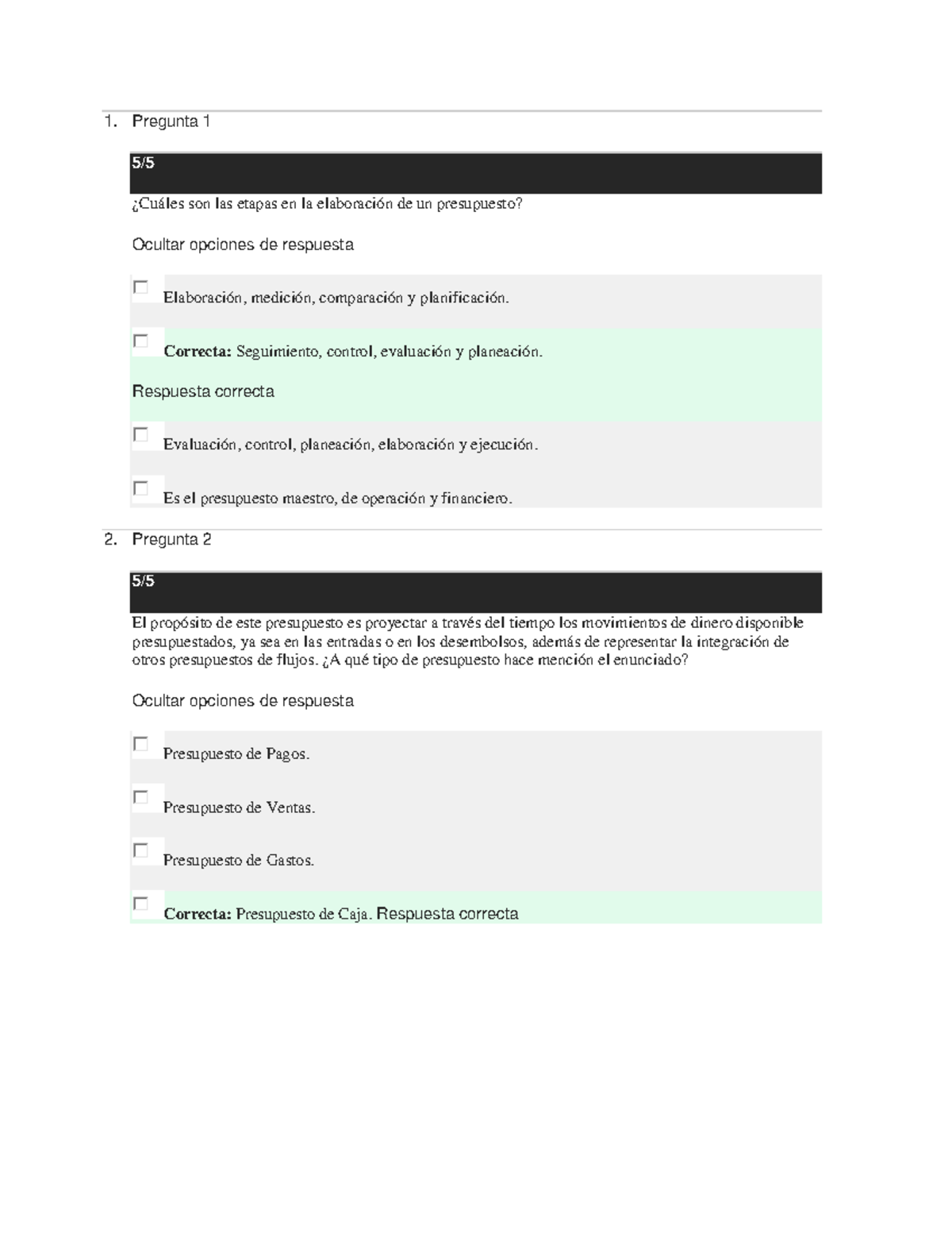 Examen Final Costos y Presupuestos Instituto Iplacex - Enero 2024 - Document Preview