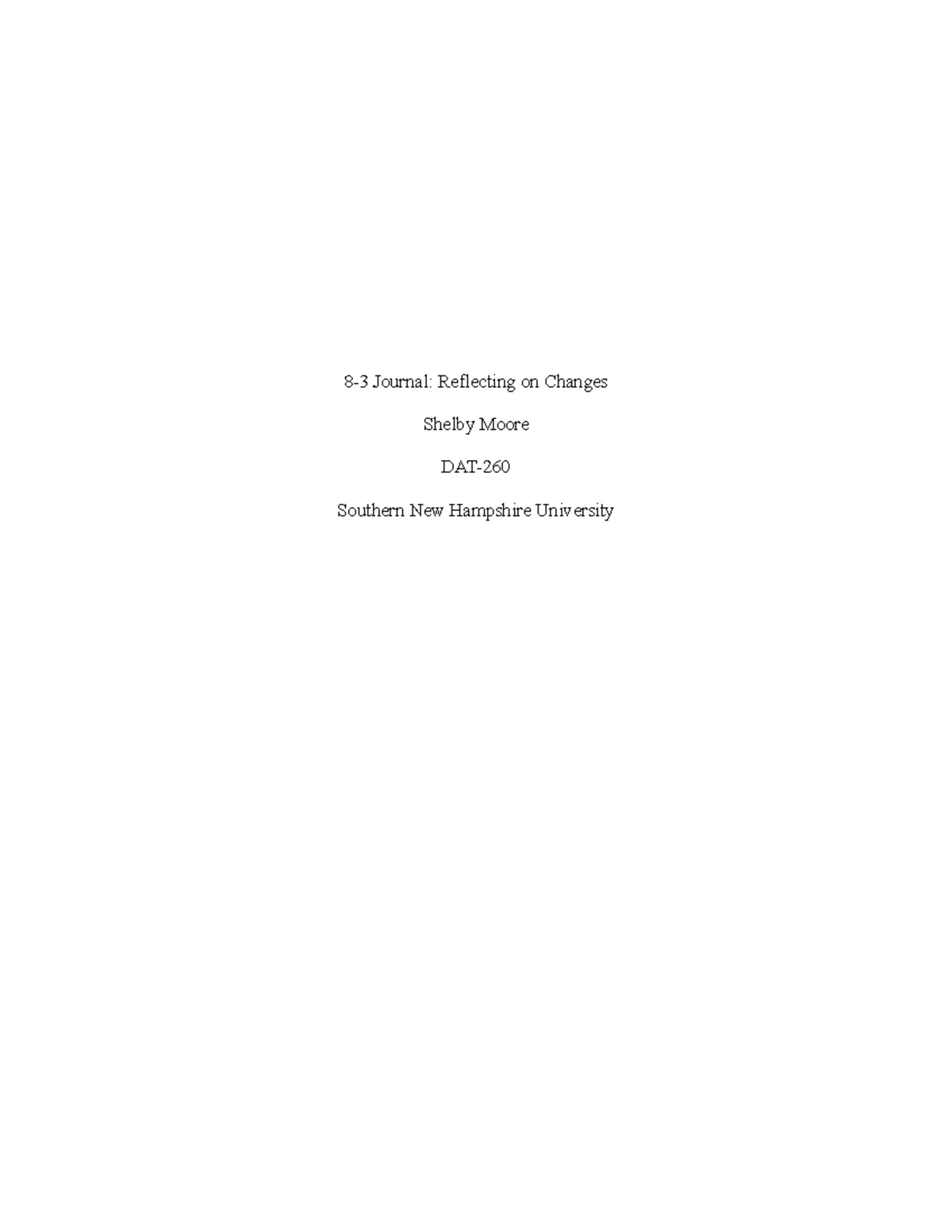 DAT 260 Mod 6 - In your reading this week, you read use cases from ...