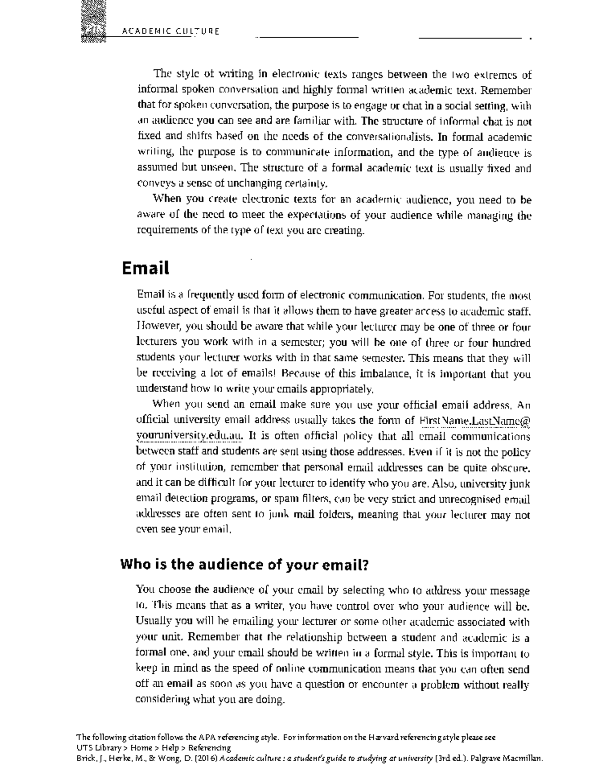 Effective Email Communication in Academic Culture: A Guide for Students ...