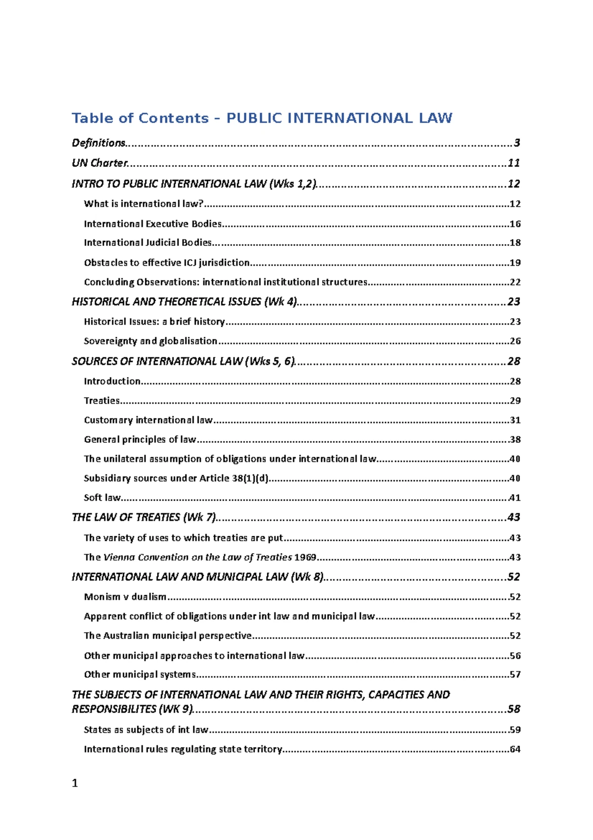PIL exam notes - INTRODUCTION – week 1 Purpose: - Coexistence ...