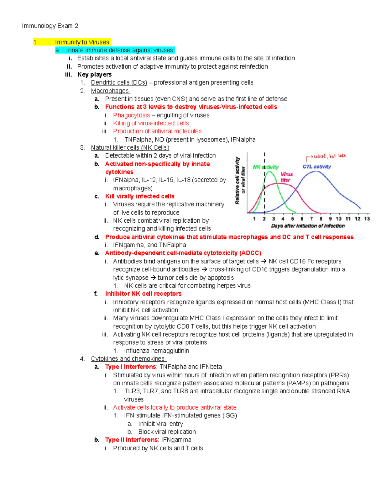 Immunology Exam 2 Comprehensive Study Guide and Key Concepts - Studocu
