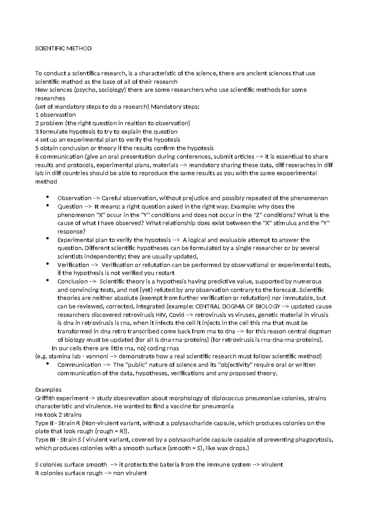 Scientific Method Overview - SCI 101 Lecture Notes - Studocu