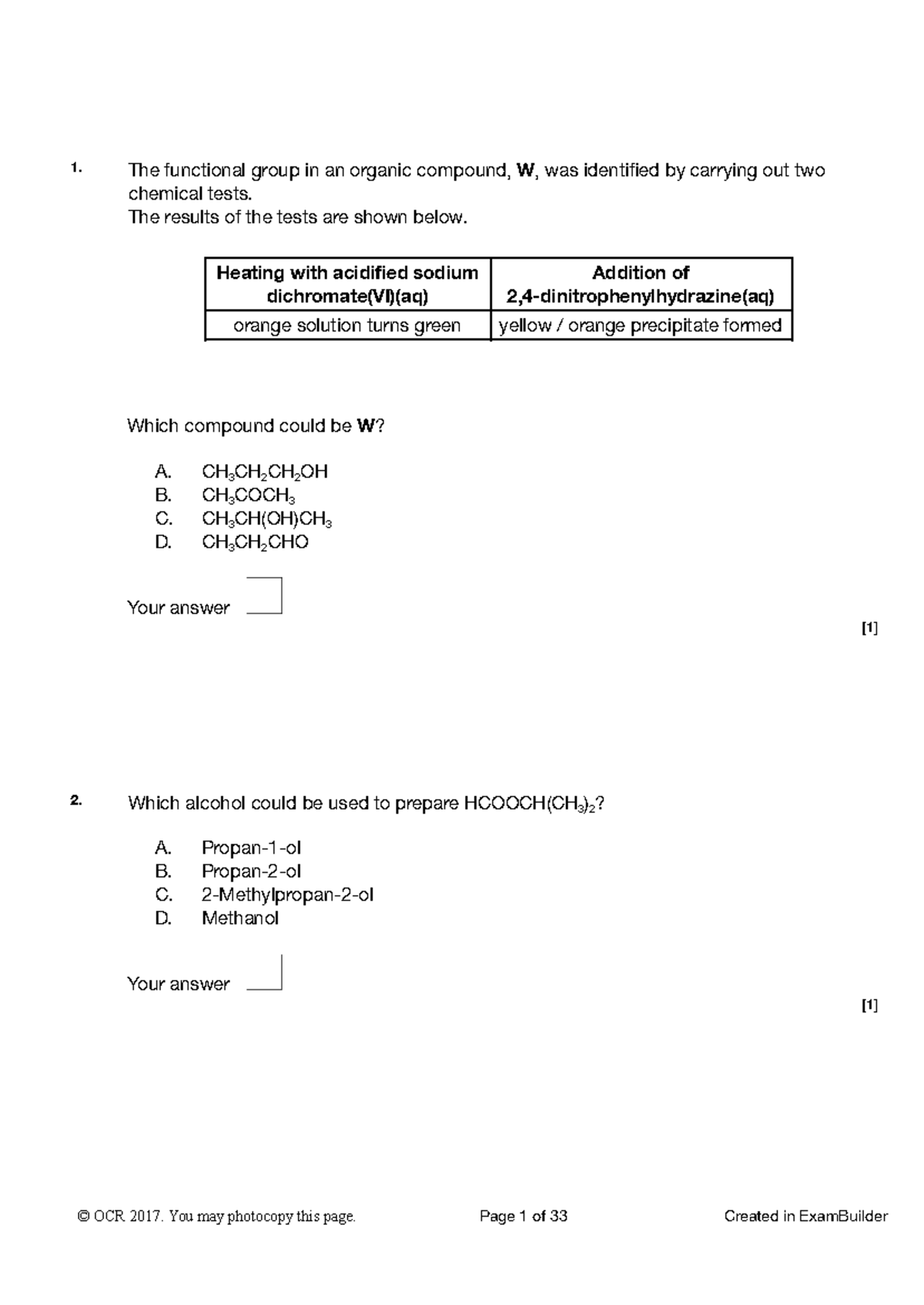 Carboxylic Acids & Carbonyls: Comprehensive Study Guide - Studocu