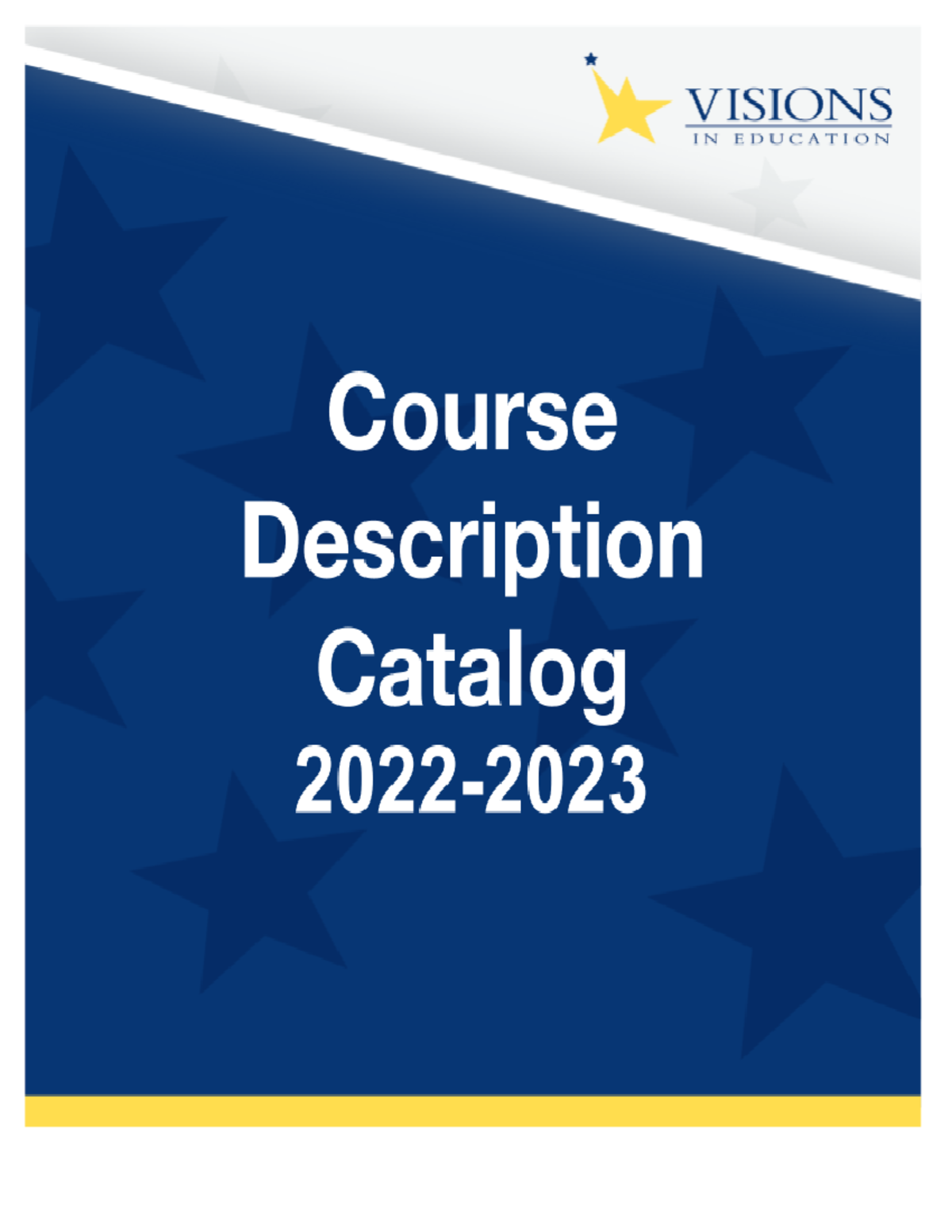 2022 23 Course Description Catalog Final - Table of Contents Visions In ...