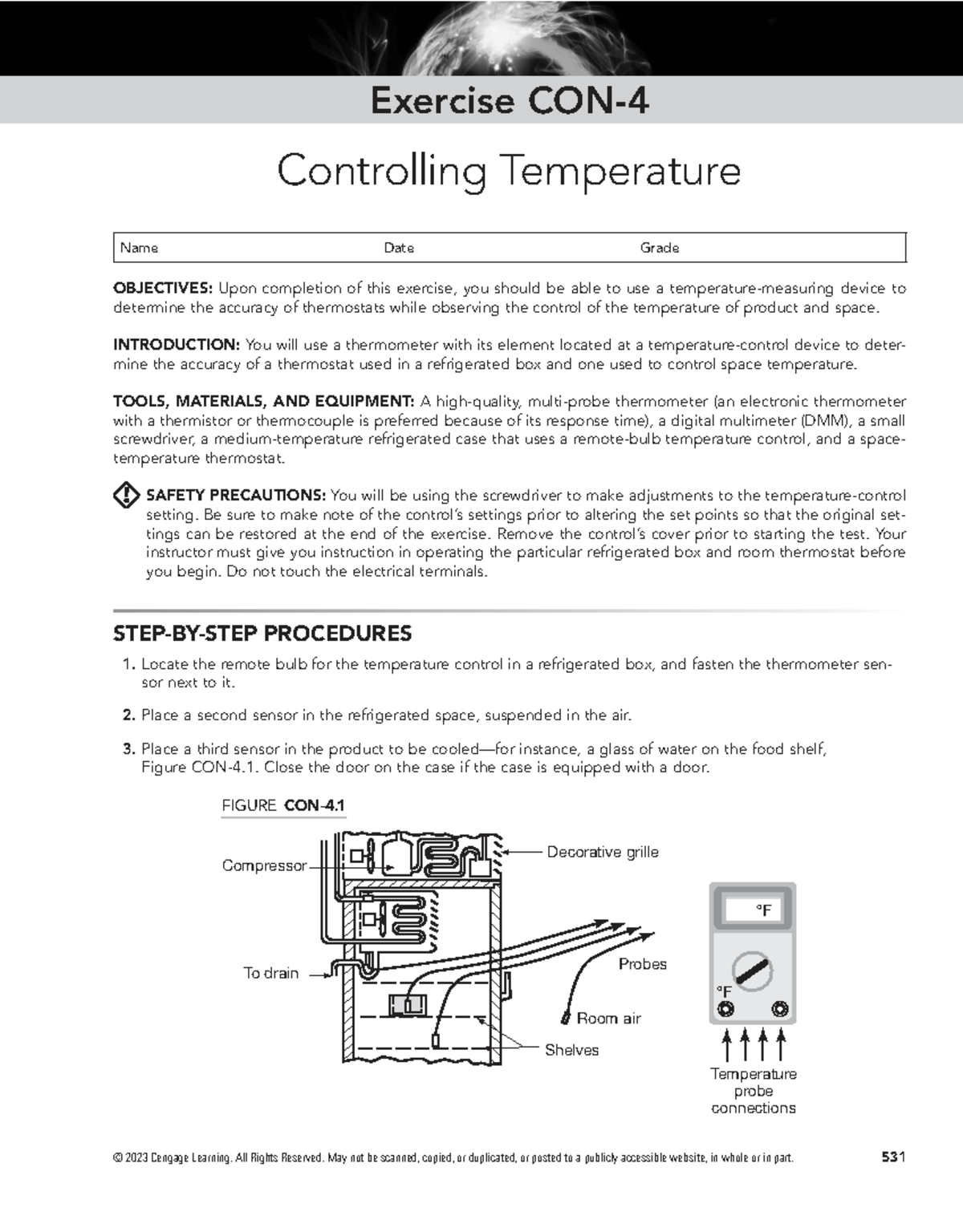 Exercise CON-4: Temperature Control Accuracy Assessment - Studocu