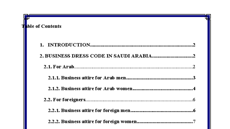 IA SSB201: Understanding Business and Social Dress Codes in Saudi Arabia