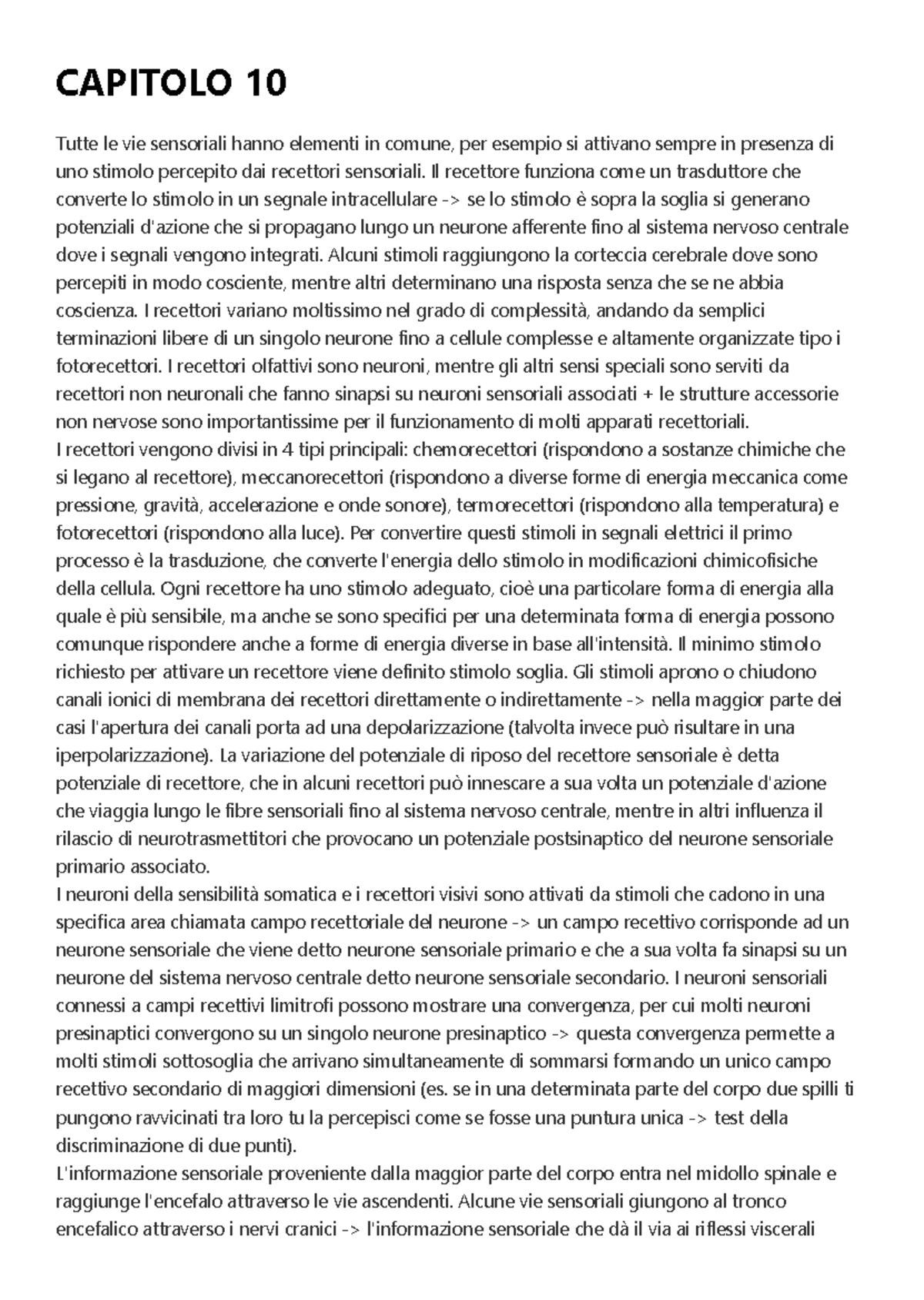 Riassunto di Fisiologia 7 - Ormoni e Meccanismi Endocrini nel Capitolo ...